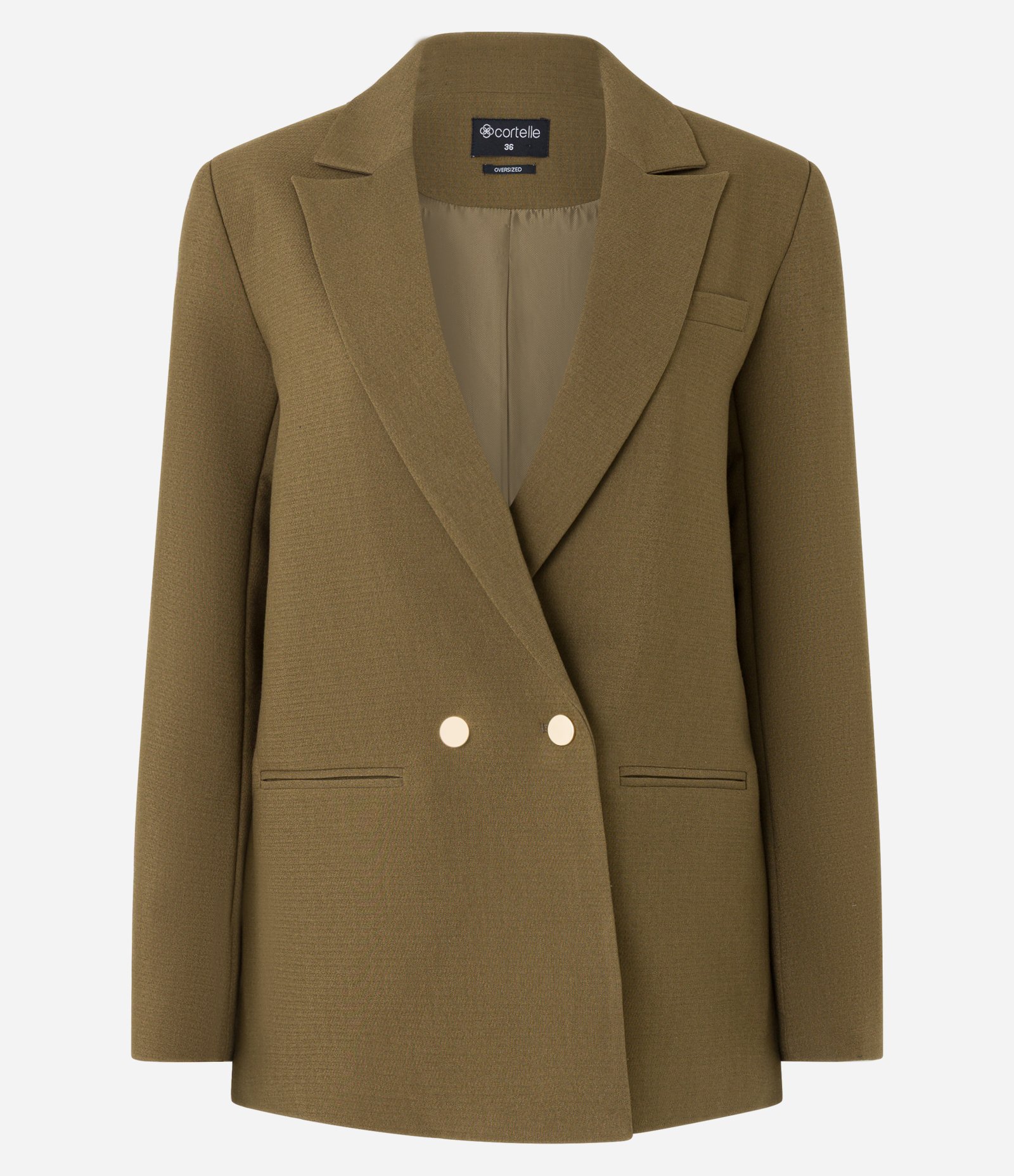 Blazer Oversized com Abotamento Duplo Marrom 11