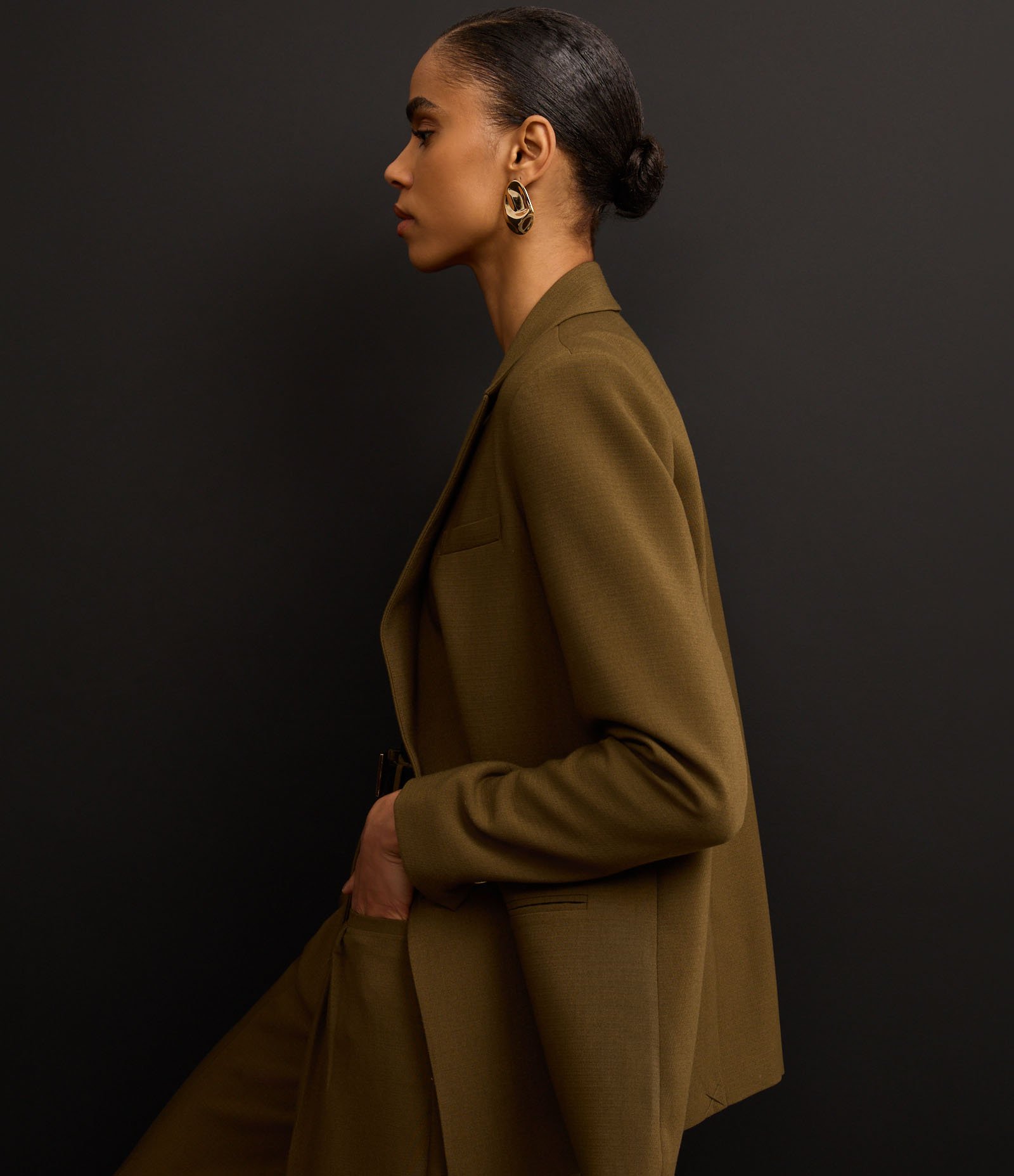 Blazer Oversized com Abotamento Duplo Marrom 8