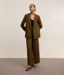 Blazer Oversized com Abotamento Duplo