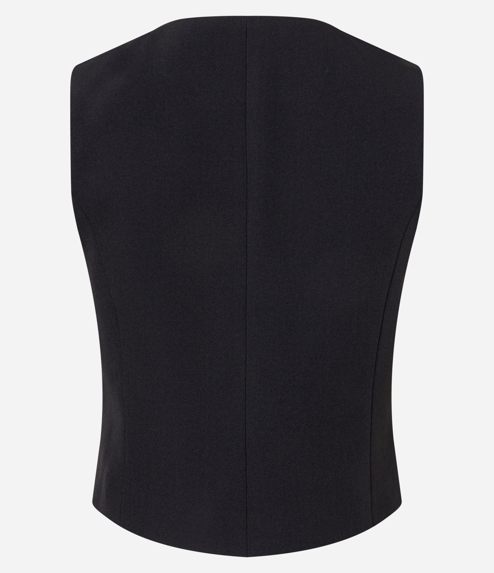 Colete Alfaiatado com Gola Redonda e Botões Metalizados Preto 7