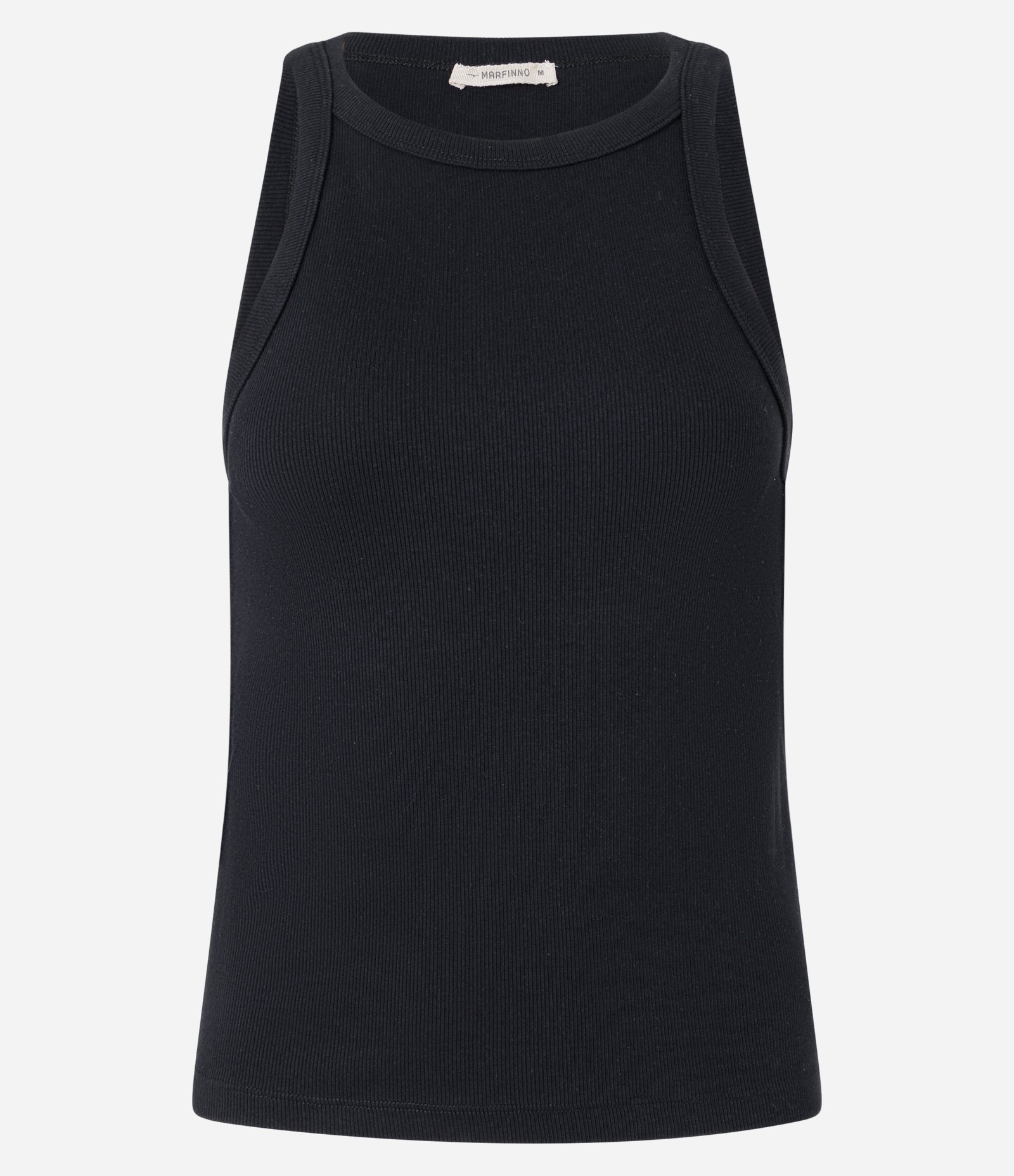 Blusa Básica Regular em Ribana de Algodão Preto 6