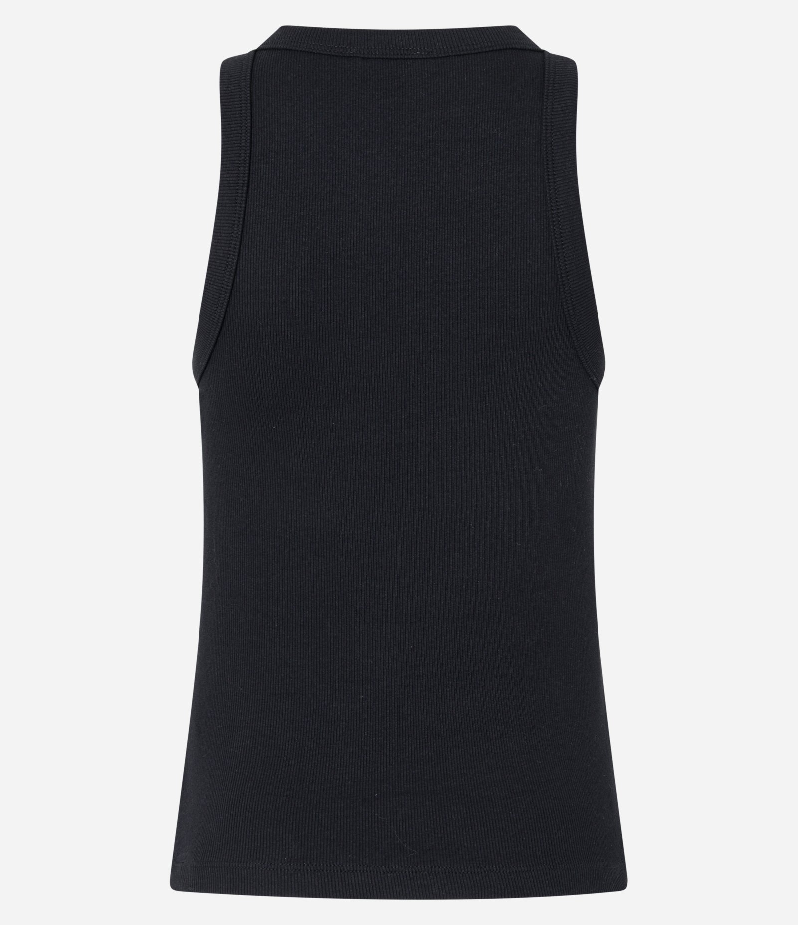 Blusa Básica Regular em Ribana de Algodão Preto 8