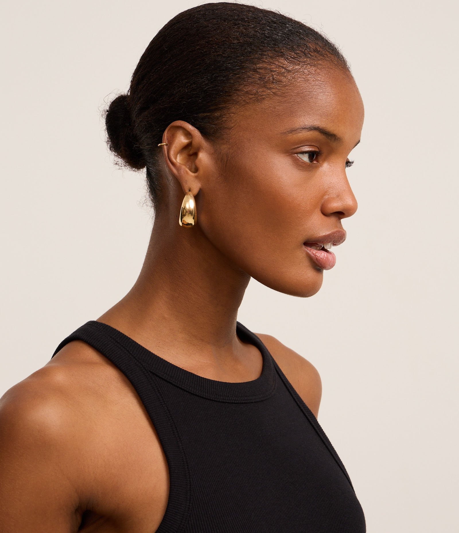 Blusa Básica Regular em Ribana de Algodão Preto 5