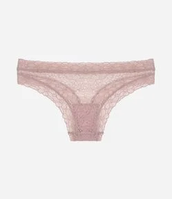 Calcinha Biquíni em Laise com Textura Floral