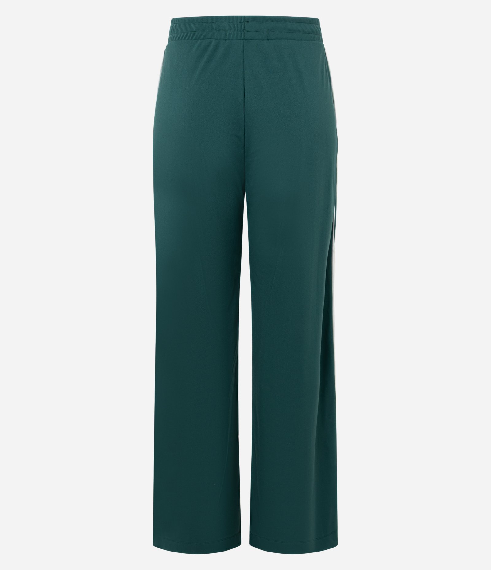 Calça Reta em Helanca e Friso Contrastante nas Laterais Verde 7