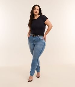 Calça Skinny em Jeans com Elastano Curve & Plus Size