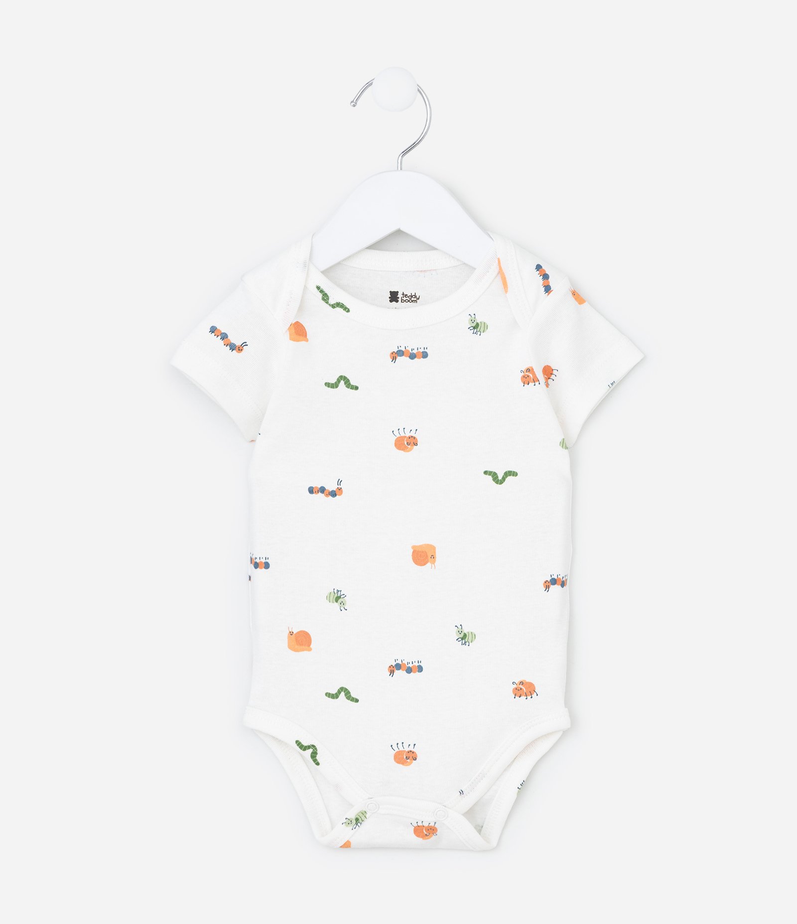 Body Infantil em Ribana com Estampa Bichinhos - Tam 0 a 18 meses Branco 2
