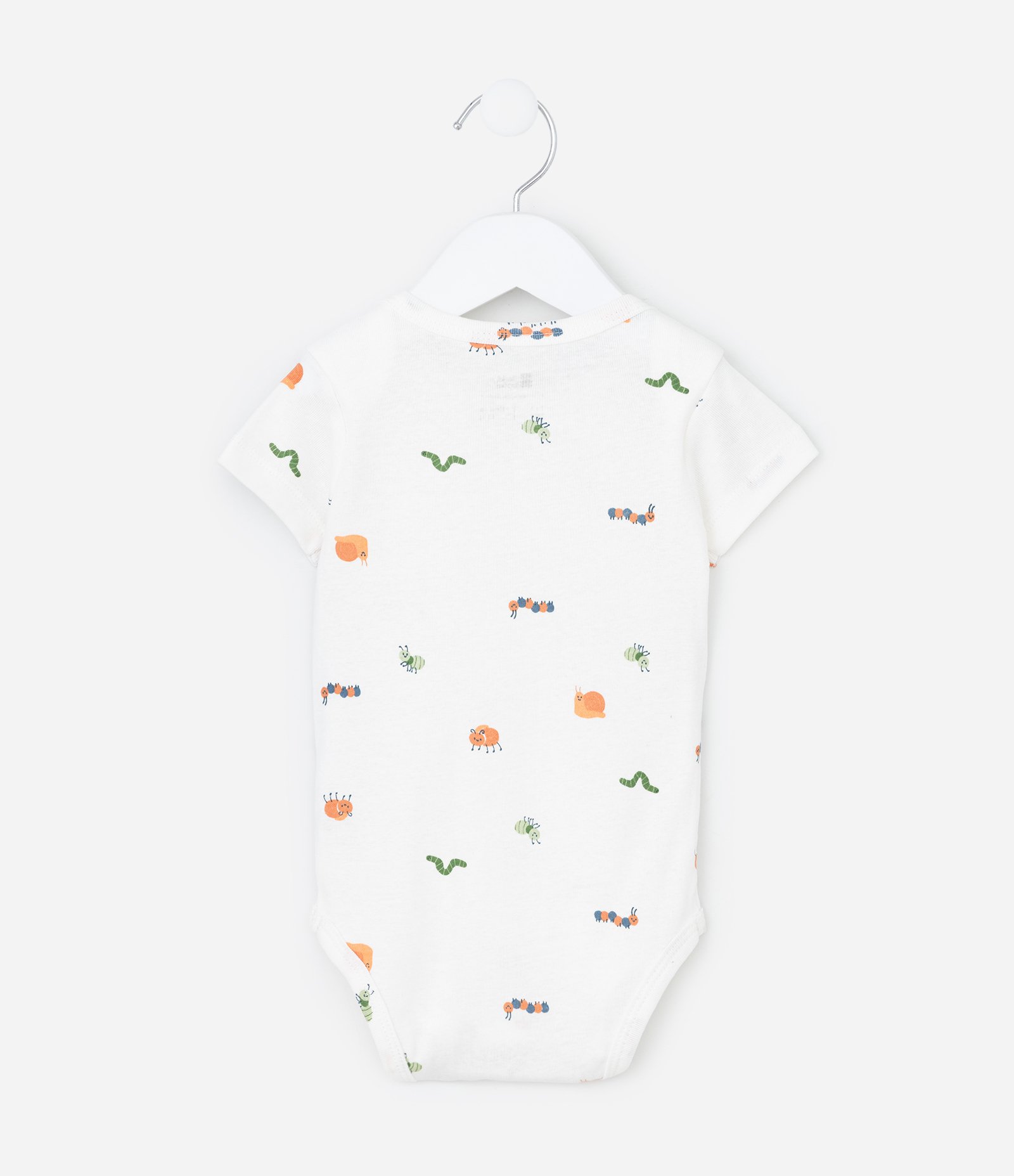 Body Infantil em Ribana com Estampa Bichinhos - Tam 0 a 18 meses Branco 3
