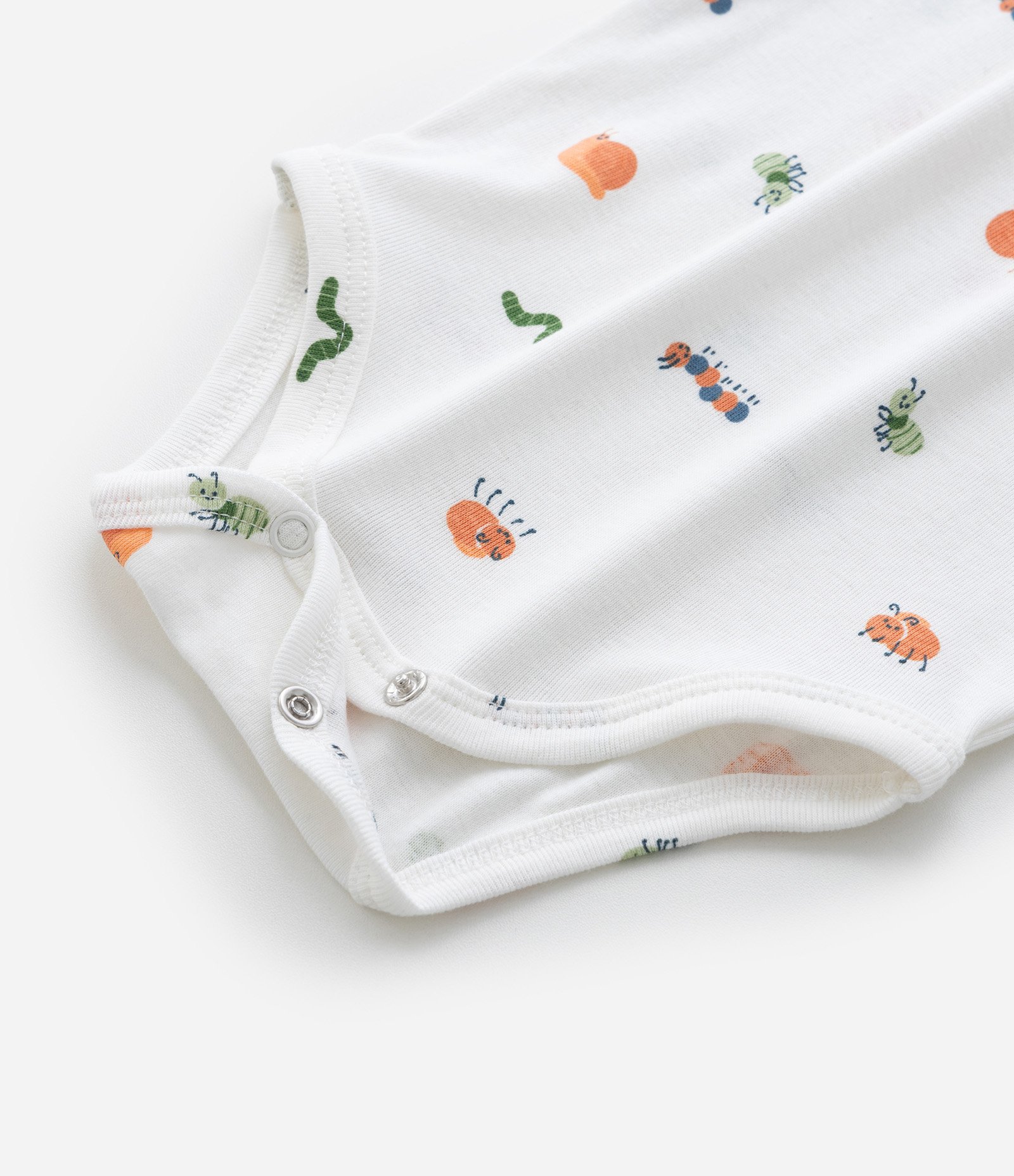 Body Infantil em Ribana com Estampa Bichinhos - Tam 0 a 18 meses Branco 6
