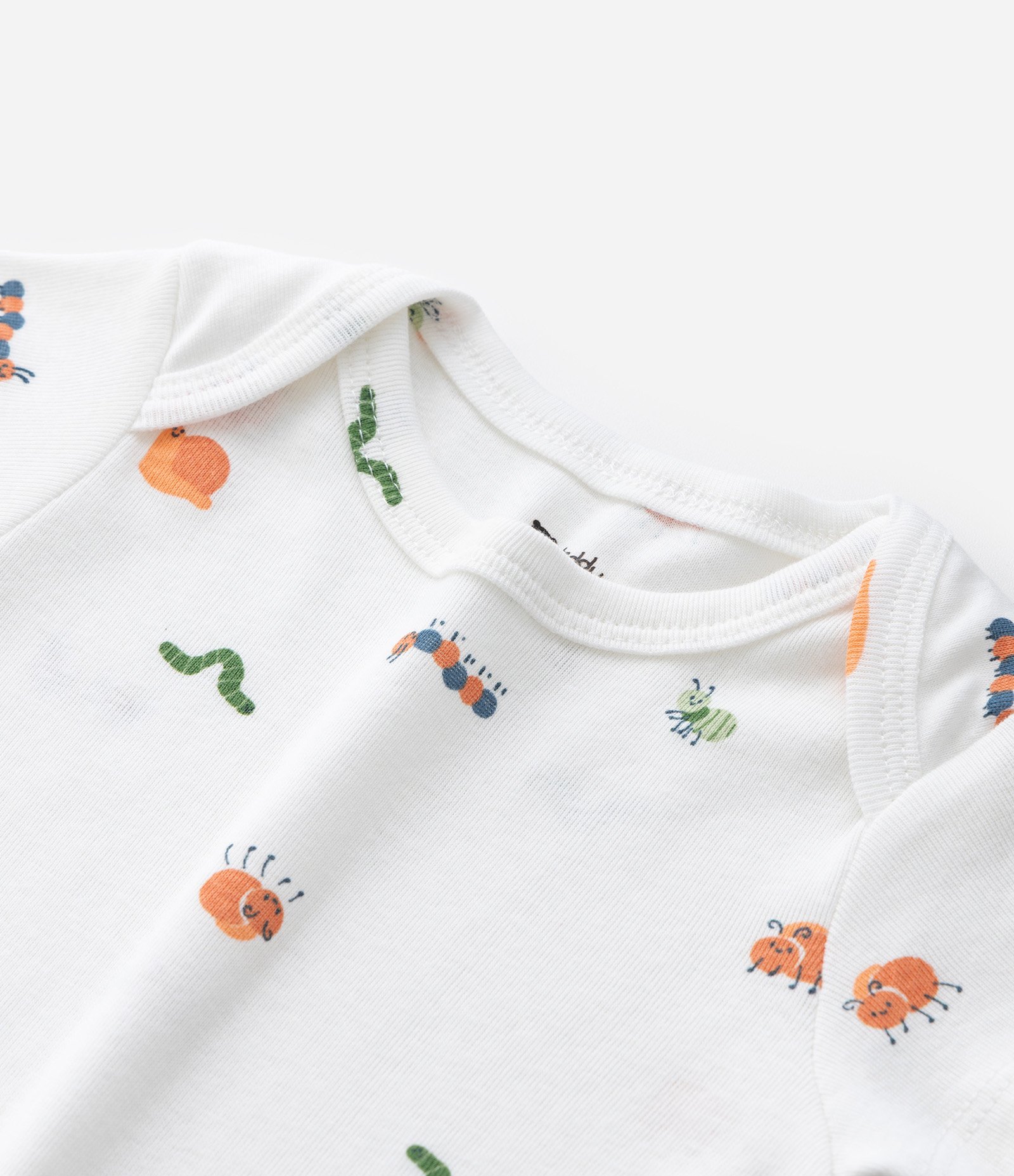 Body Infantil em Ribana com Estampa Bichinhos - Tam 0 a 18 meses Branco 7