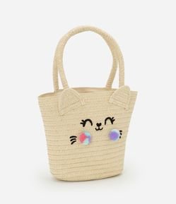 Bolsa Infantil com Orelhinhas e Carinha de Bichinho - Tam Único