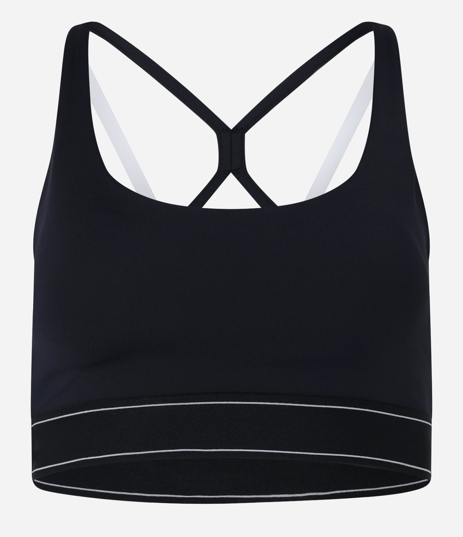 Top Esportivo Microfibra com Bojo e Detalhes Contrastantes Preto 4