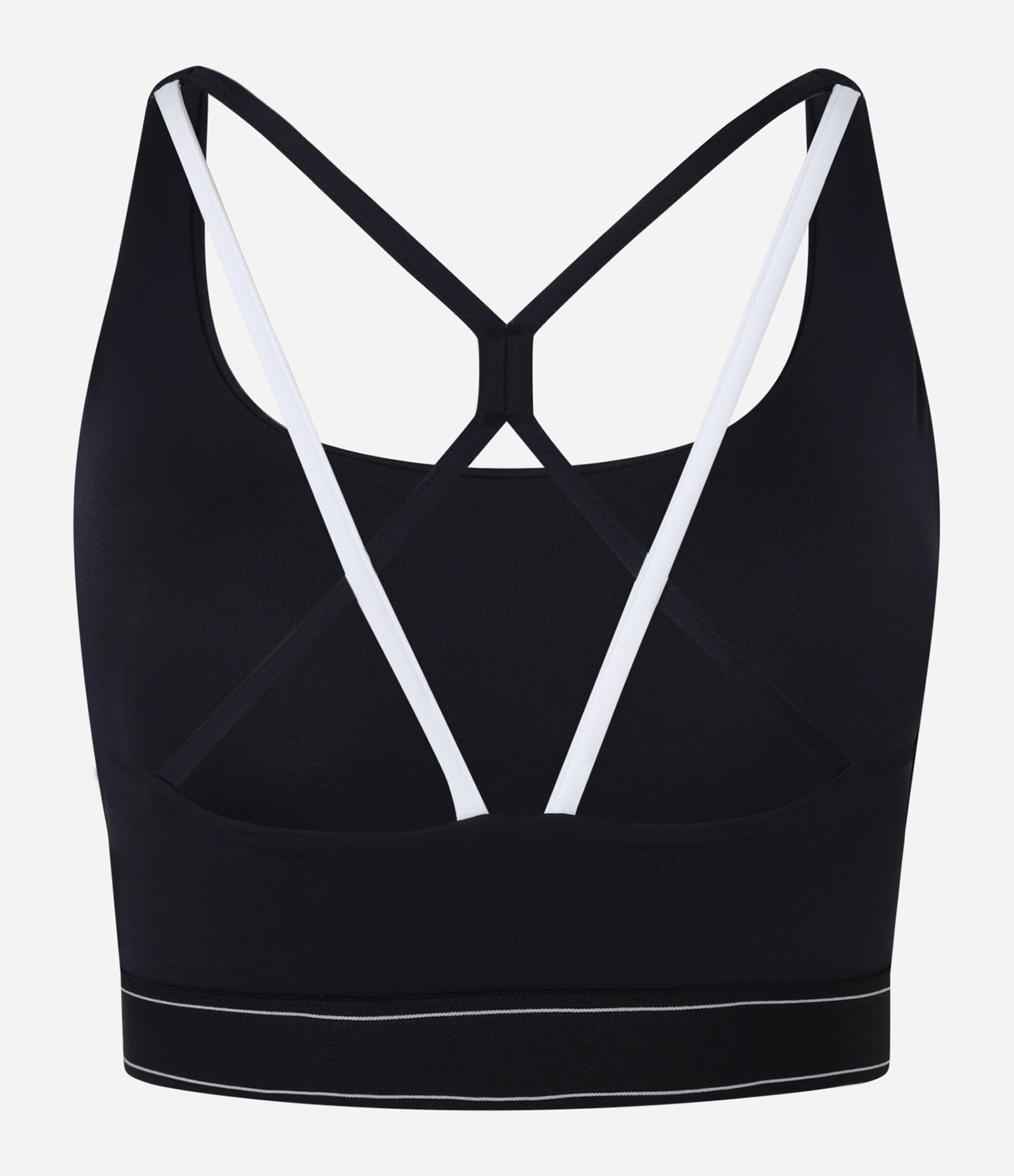 Top Esportivo Microfibra com Bojo e Detalhes Contrastantes Preto 5