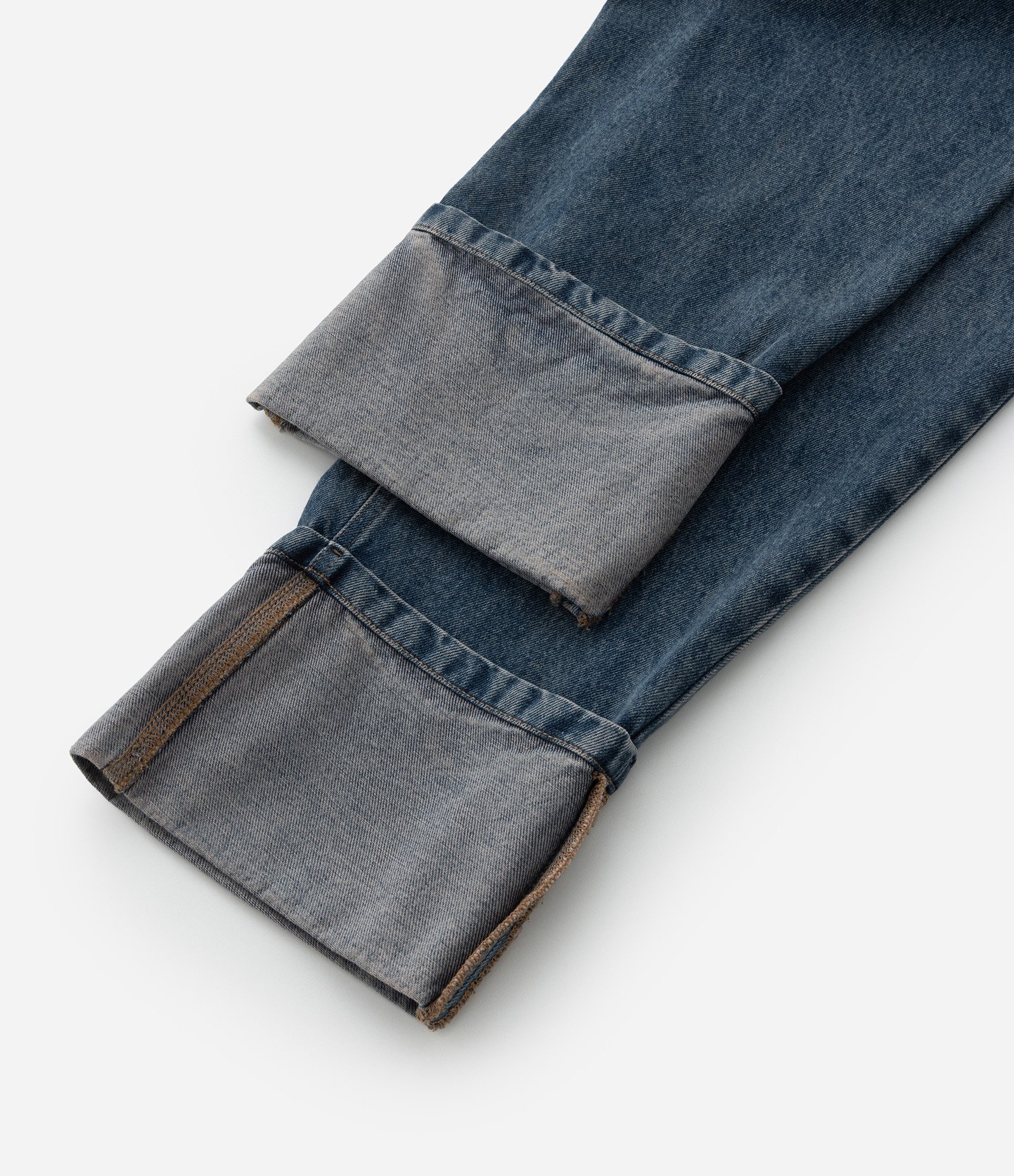 Calça Reta em Jeans Dirty Marmorizada Curve & Plus Size Azul 8