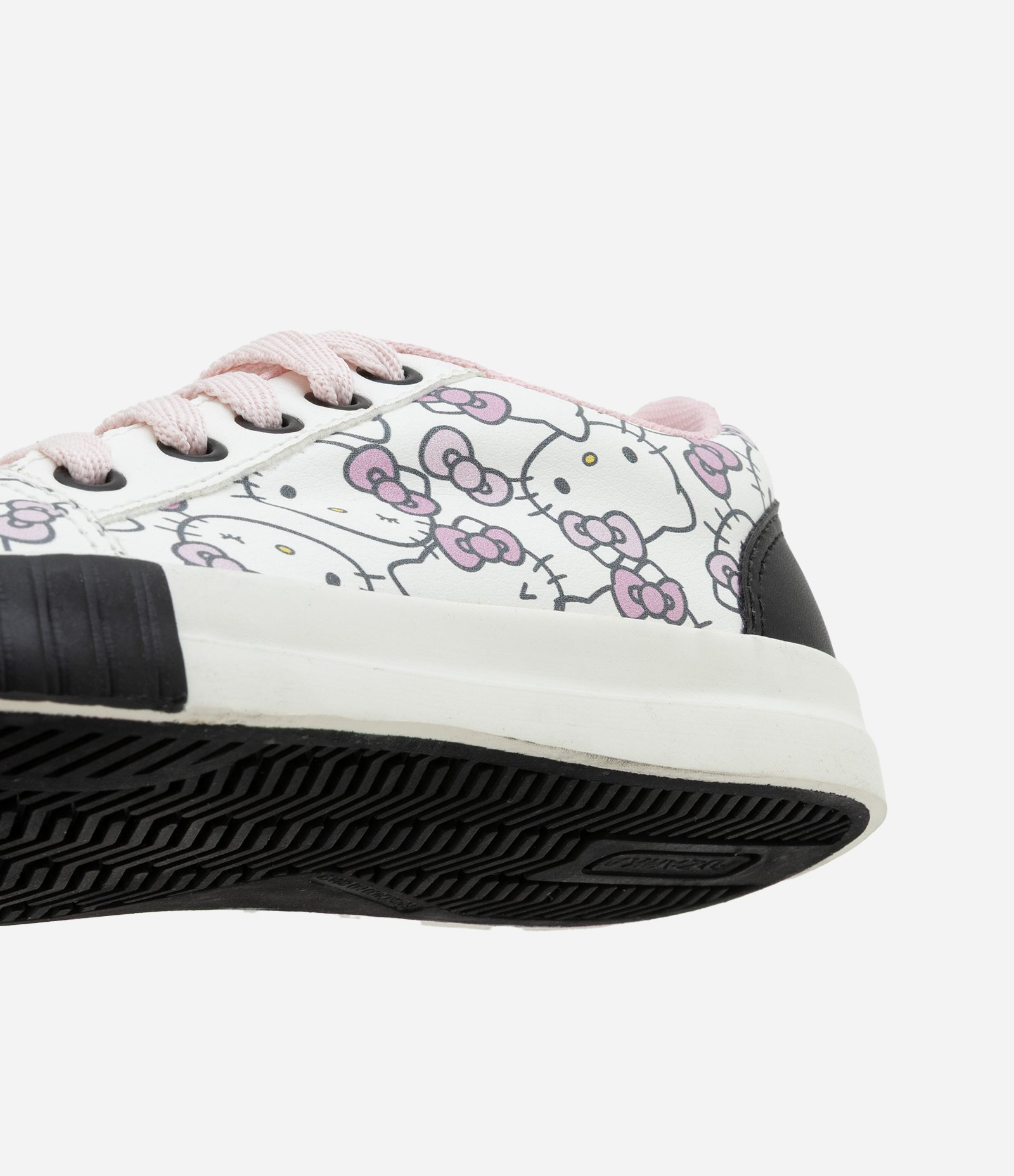 Tênis Infantil com Recortes e Estampa Hello Kitty - Tam 28 a 34 Preto/Branco 3