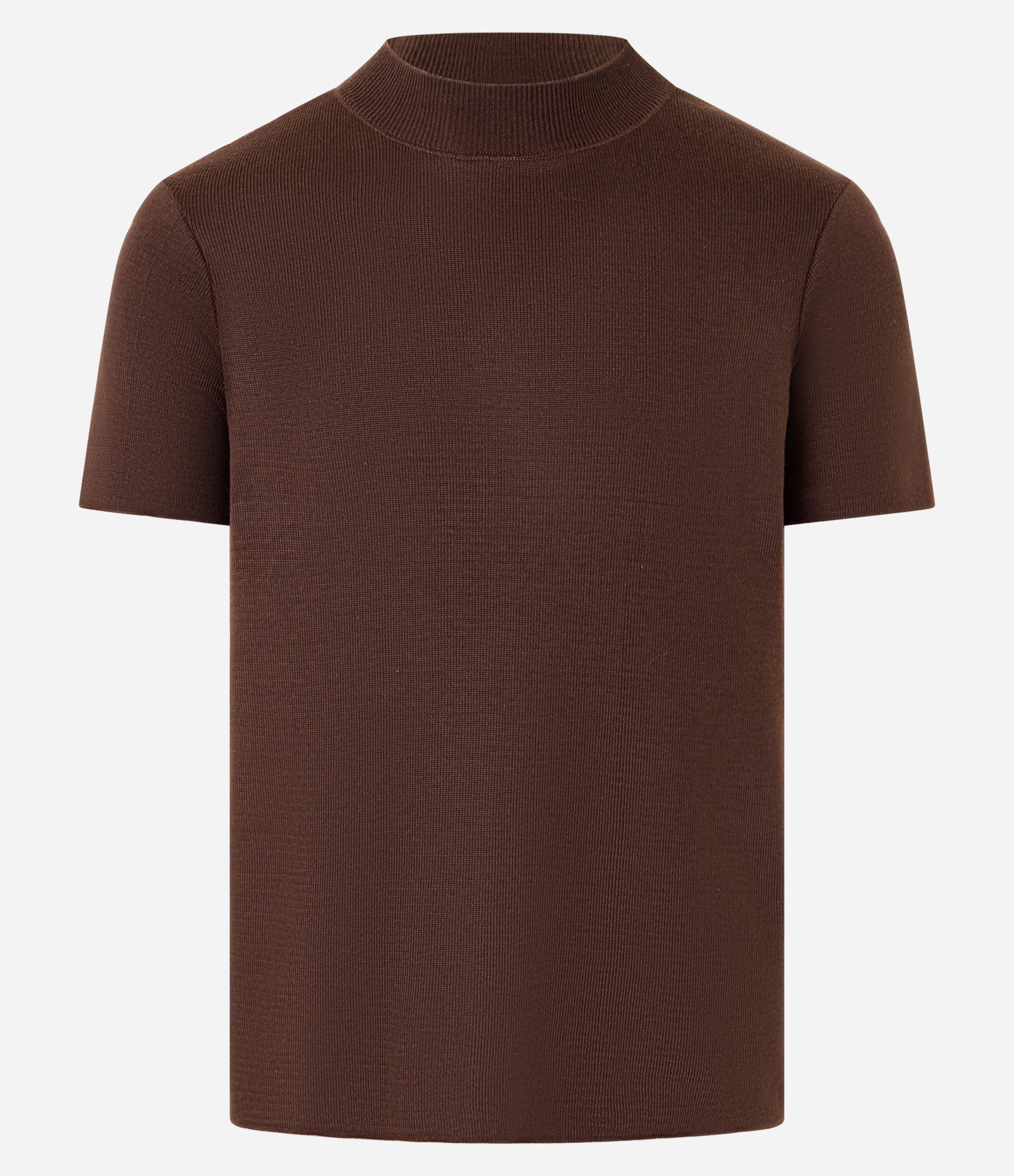 Camiseta em Tricô com Textura Marrom 6