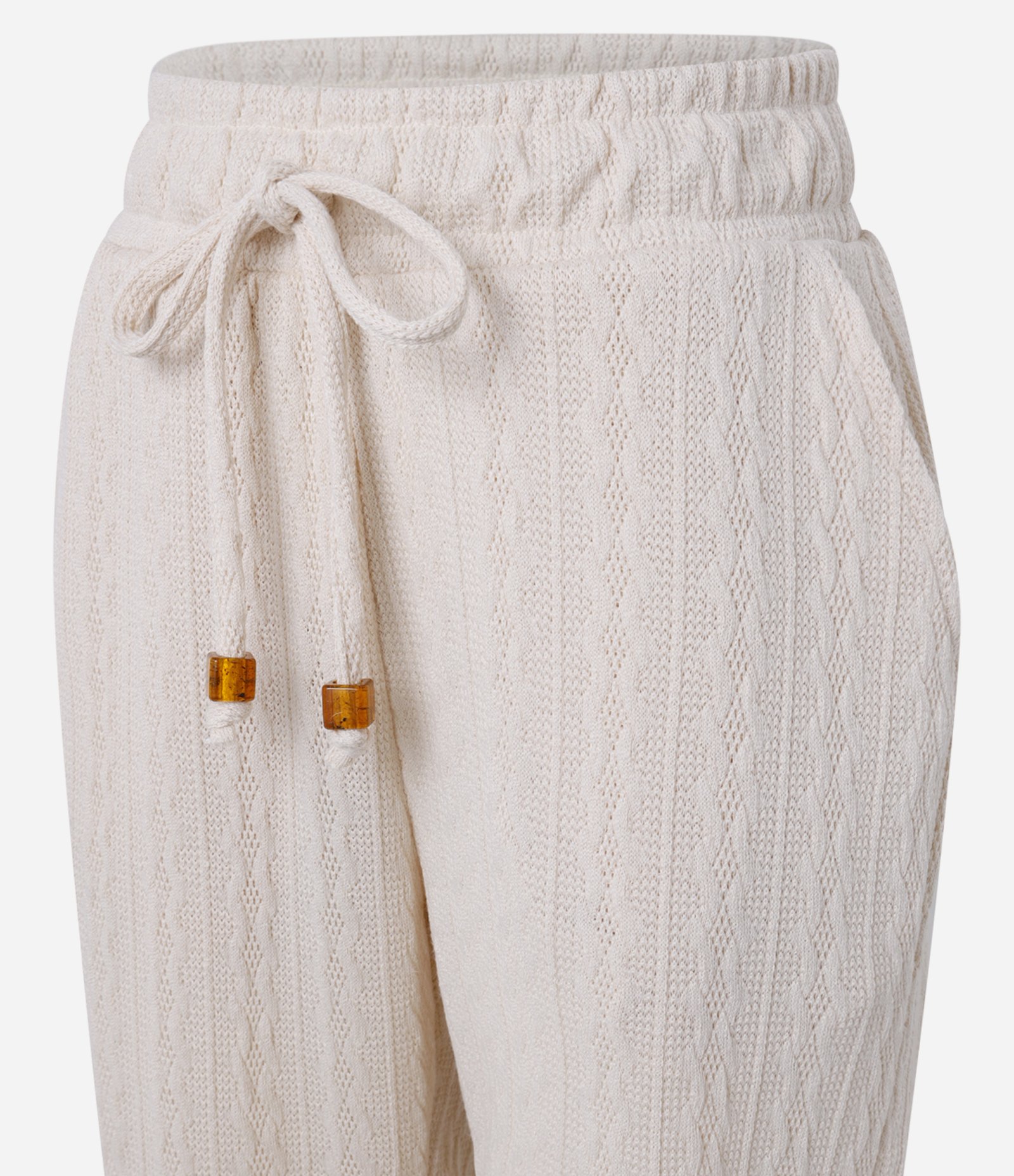 Calça Cenoura com Amarração no Cós e Bolsos Laterais Branco Neve 7