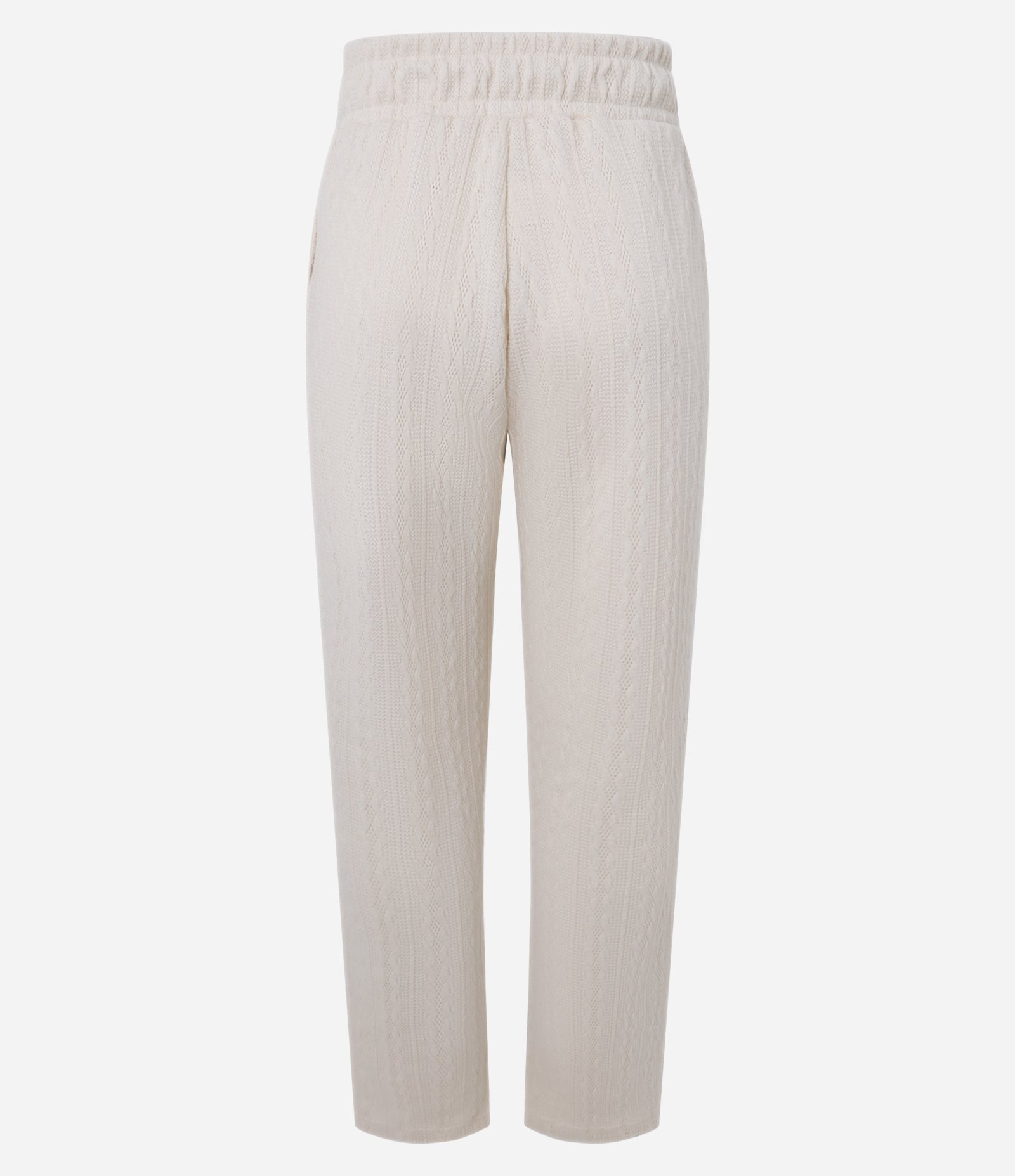 Calça Cenoura com Amarração no Cós e Bolsos Laterais Branco Neve 8