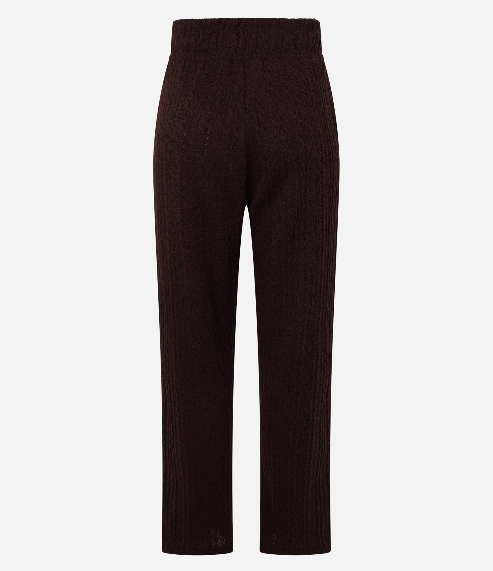 Calça Cenoura com Amarração no Cós e Bolsos Laterais Marrom 8