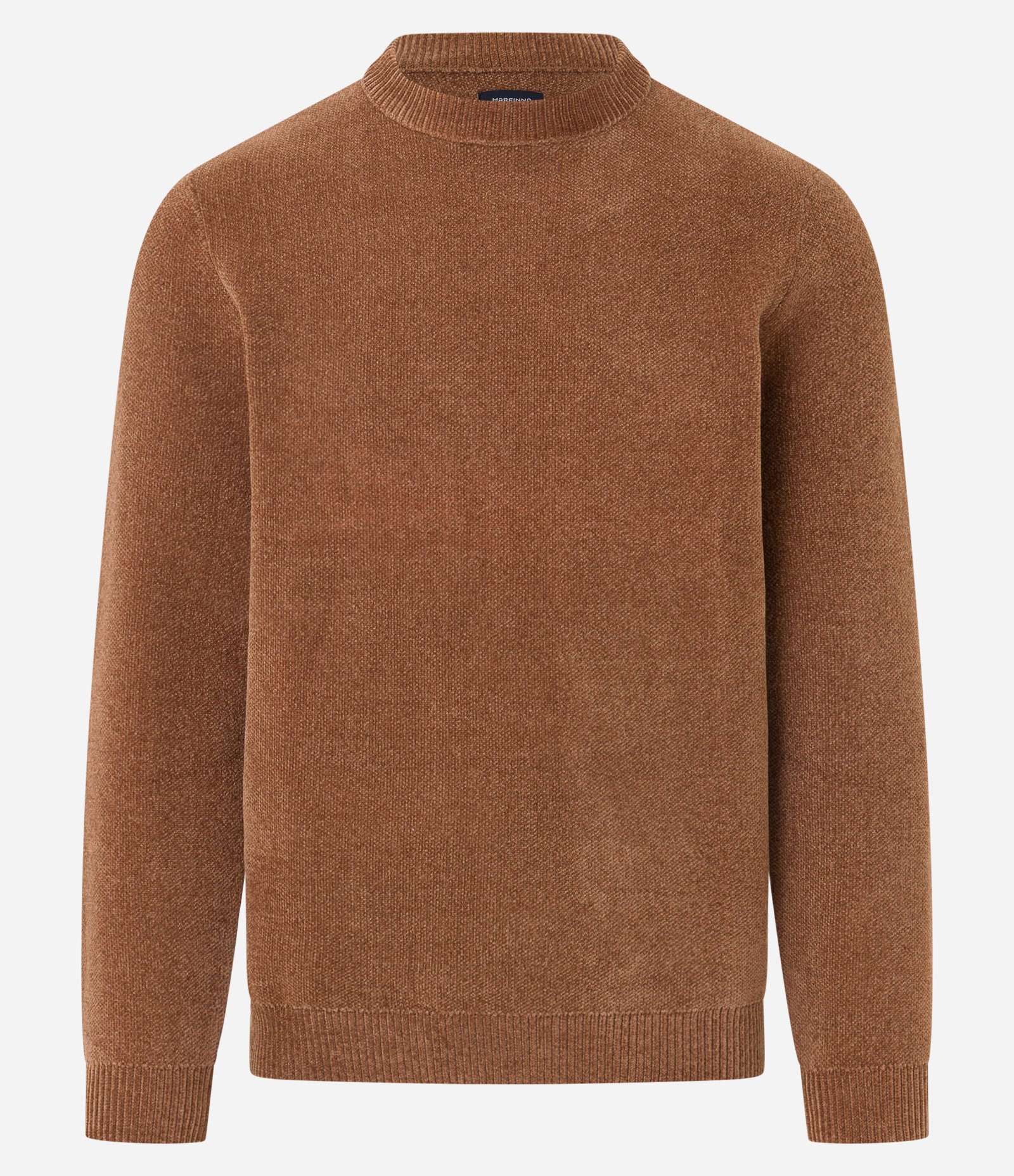 Suéter Básico em Fleece com Felpa Texturizado Marrom 10