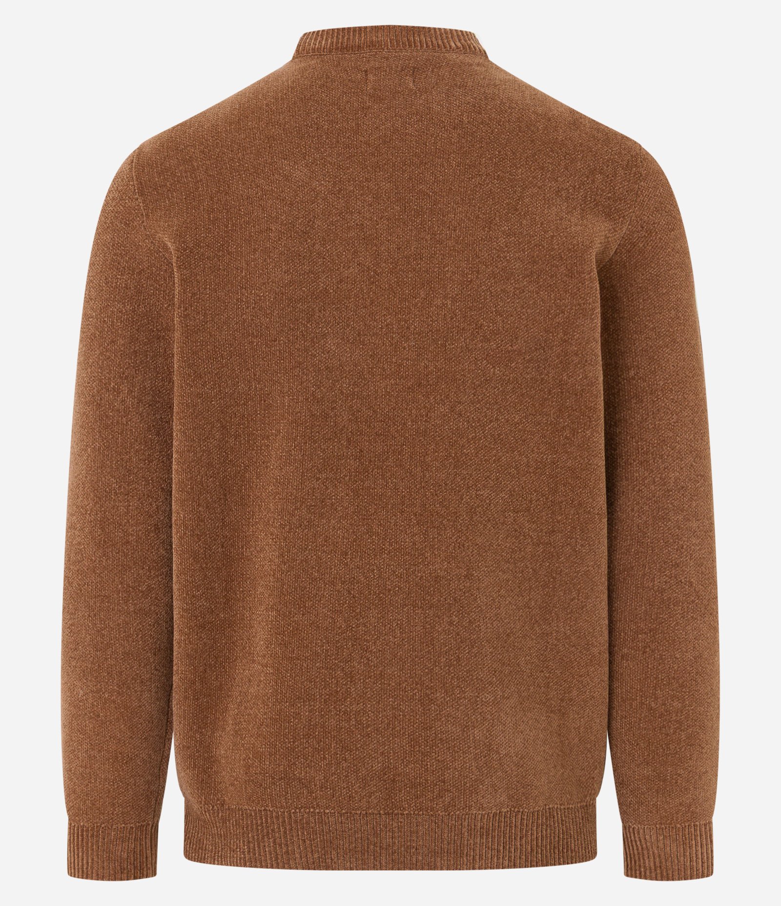 Suéter Básico em Fleece com Felpa Texturizado Marrom 12