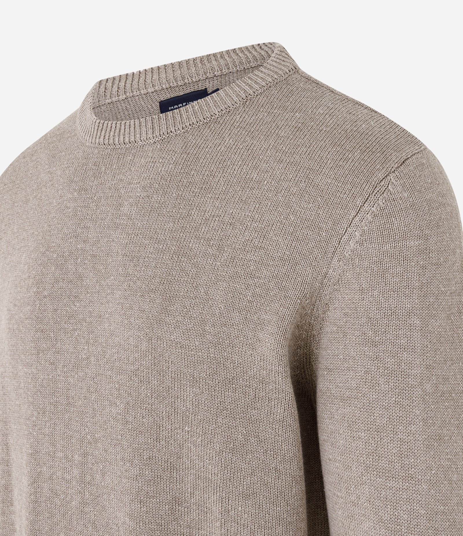 Suéter Comfort em Tricô com Manga e Barra Ajustadas Marrom 2