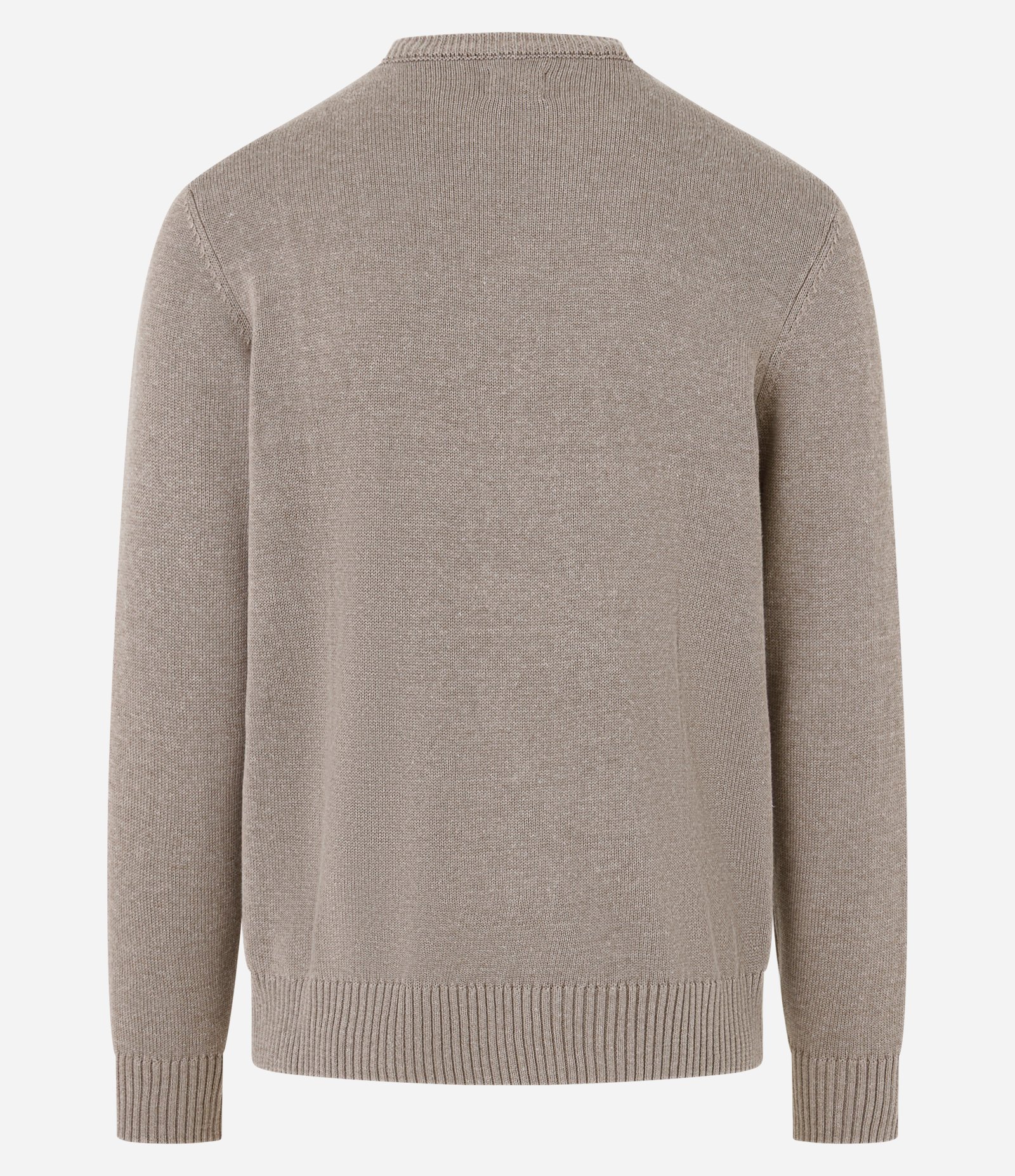 Suéter Comfort em Tricô com Manga e Barra Ajustadas Marrom 3