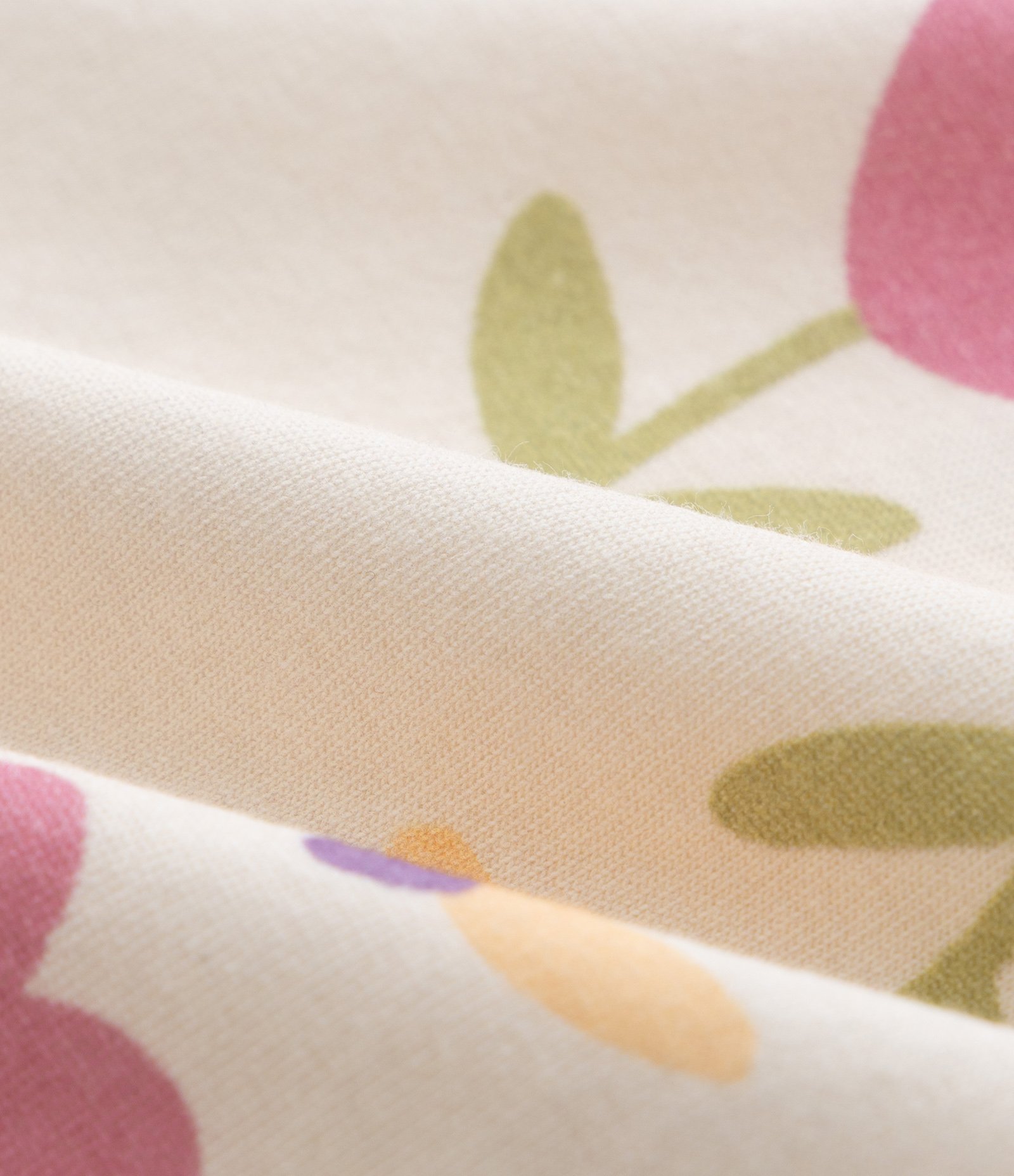 Vestido Infantil com Lacinho e Estampa Tulipas - Tam 0 a 18 meses Bege 4