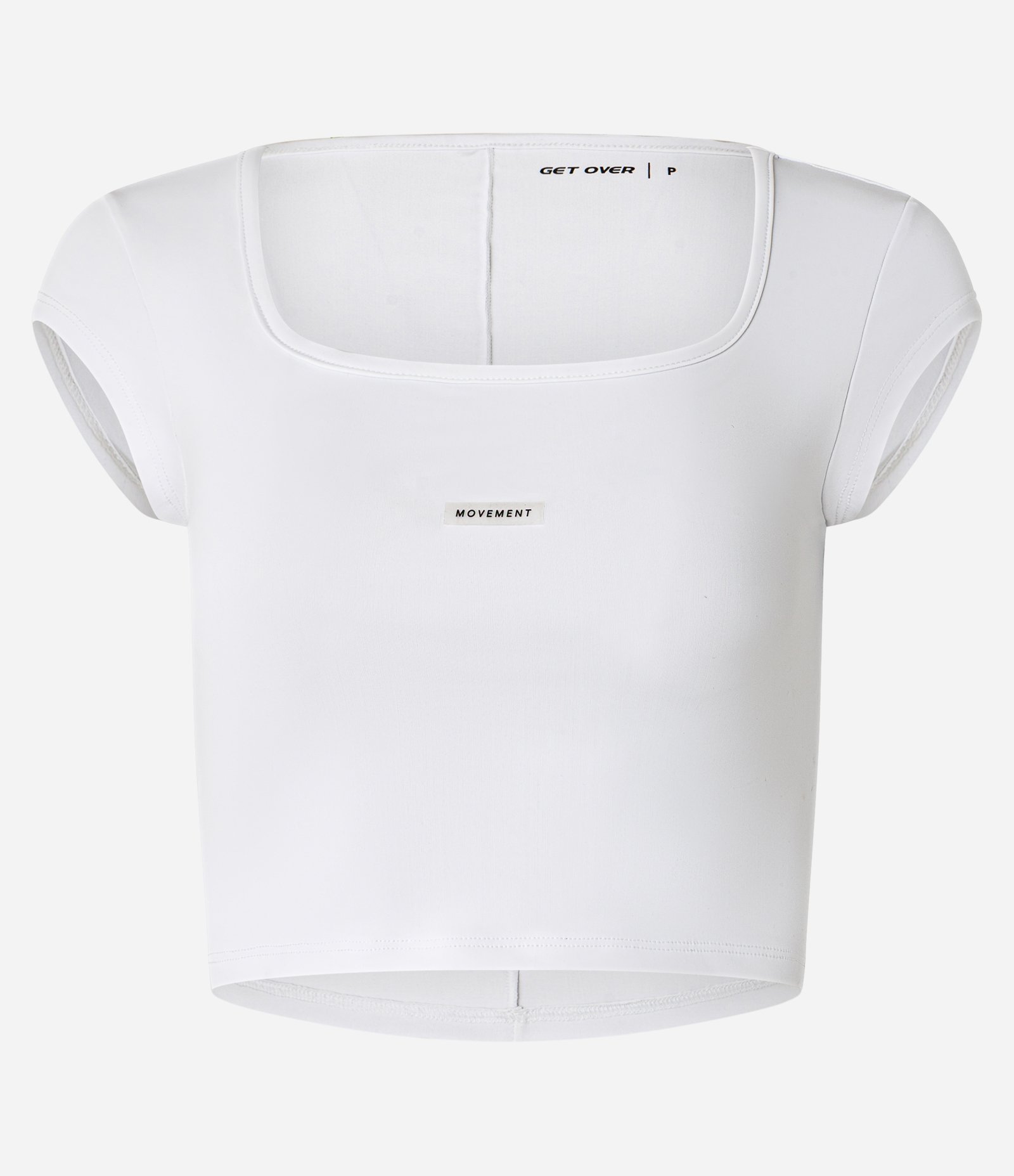Camiseta Esportiva Super Cropped em Microfibra Leve Branco 4
