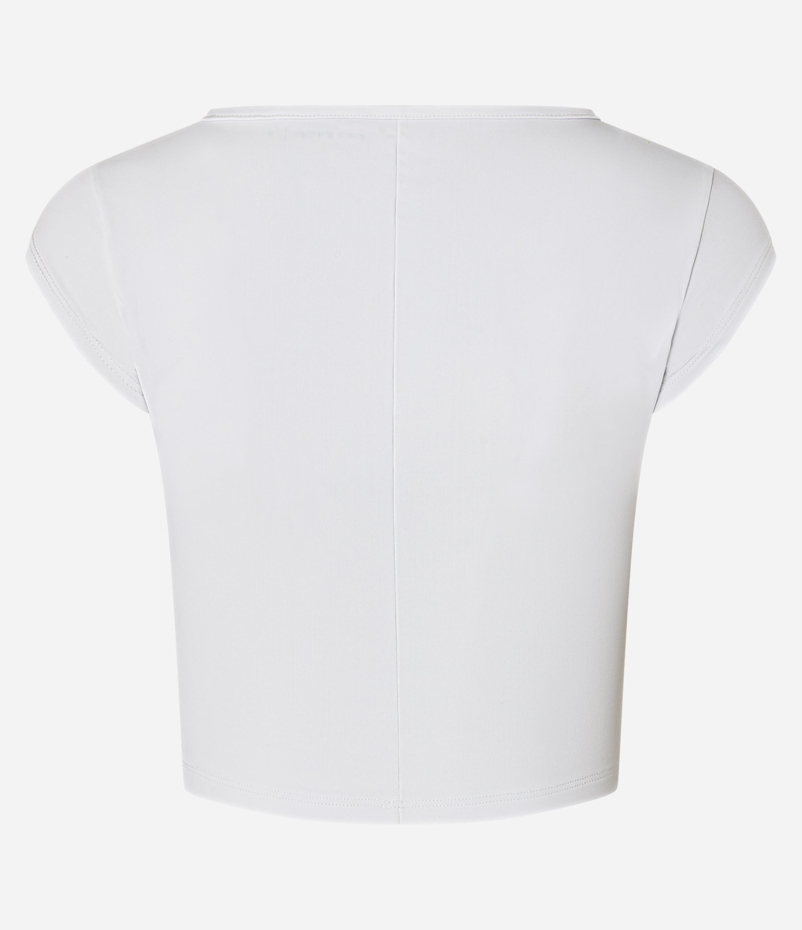 Camiseta Esportiva Super Cropped em Microfibra Leve Branco 5