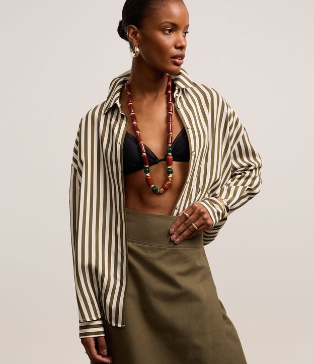 Cor: Off White/Verde | Tamanho: G