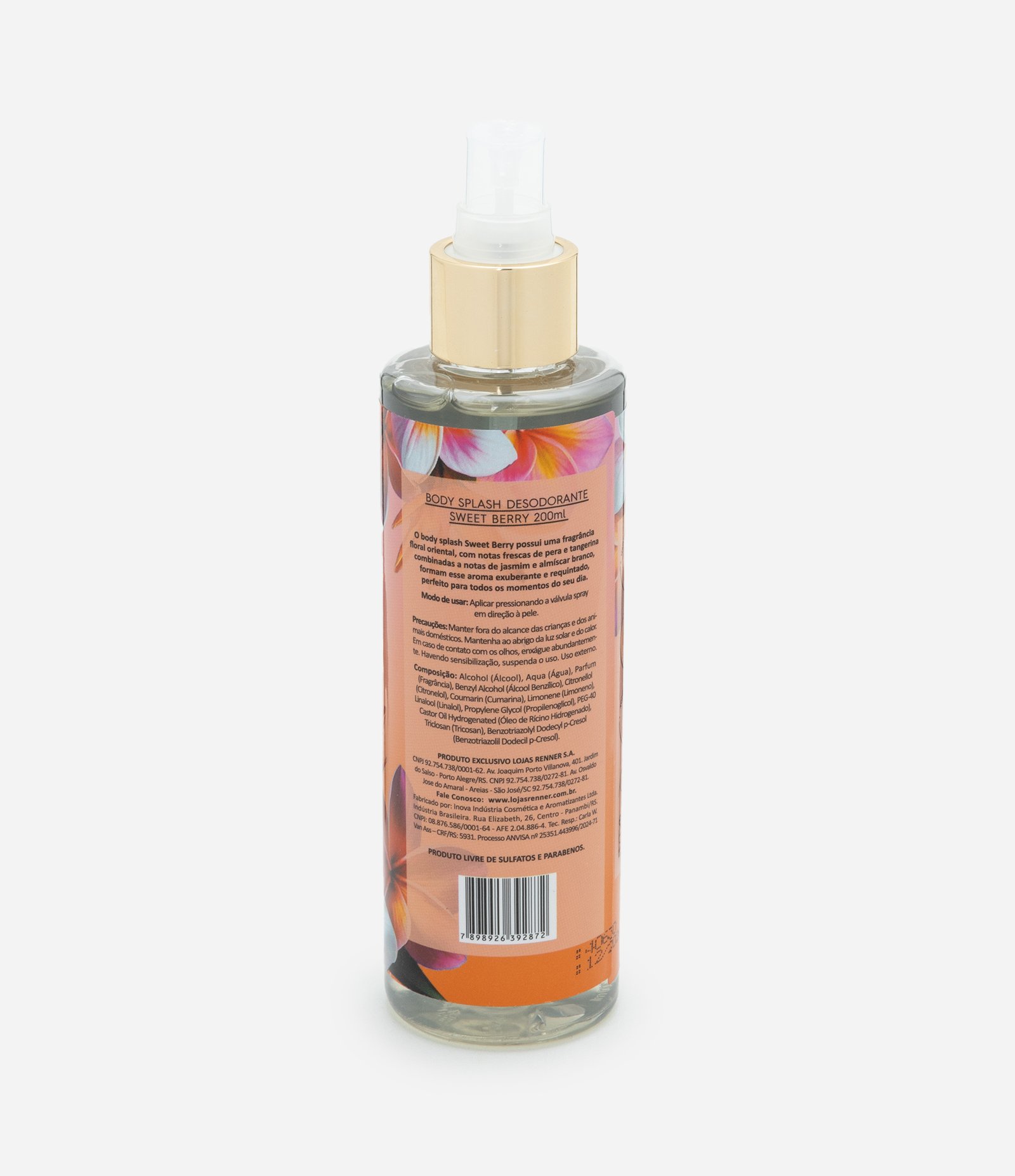 Body Splash Desodorante Corporal Sweet Berry Alchemia 200ml 2