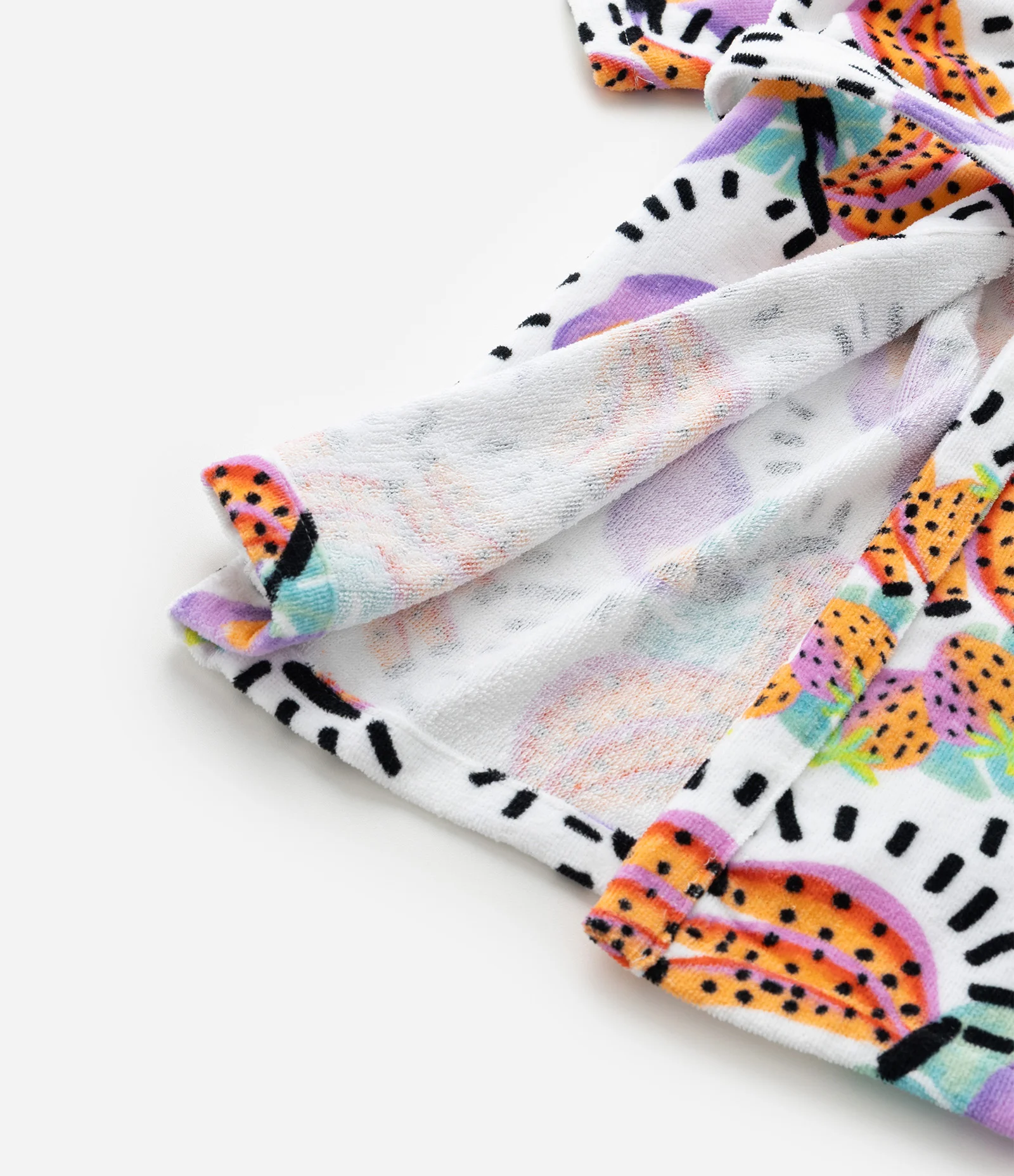 Roupão Infantil Atoalhado com Estampa Tropical - Tam 3 a 16 Anos Multicores 3