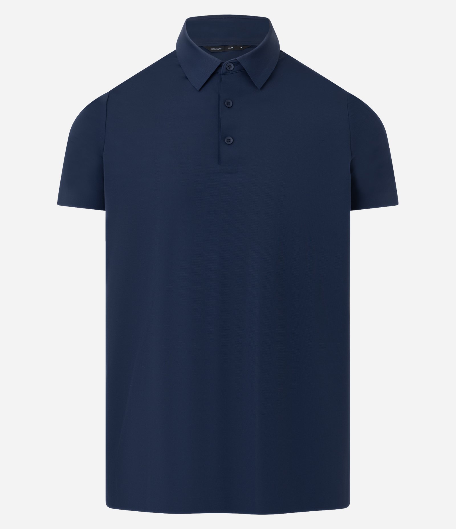 Camisa Polo Slim em Poliamida com Tecnologia Termocolante e Botões na Gola Azul escuro 7