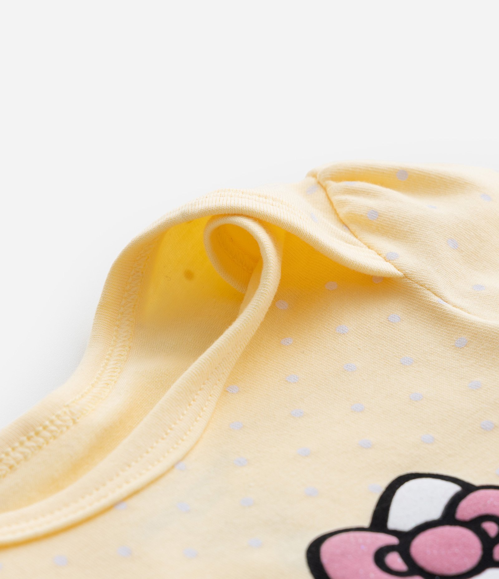 Body Infantil com Estampa Hello Kitty - Tam 0 a 18 meses Amarelo 5