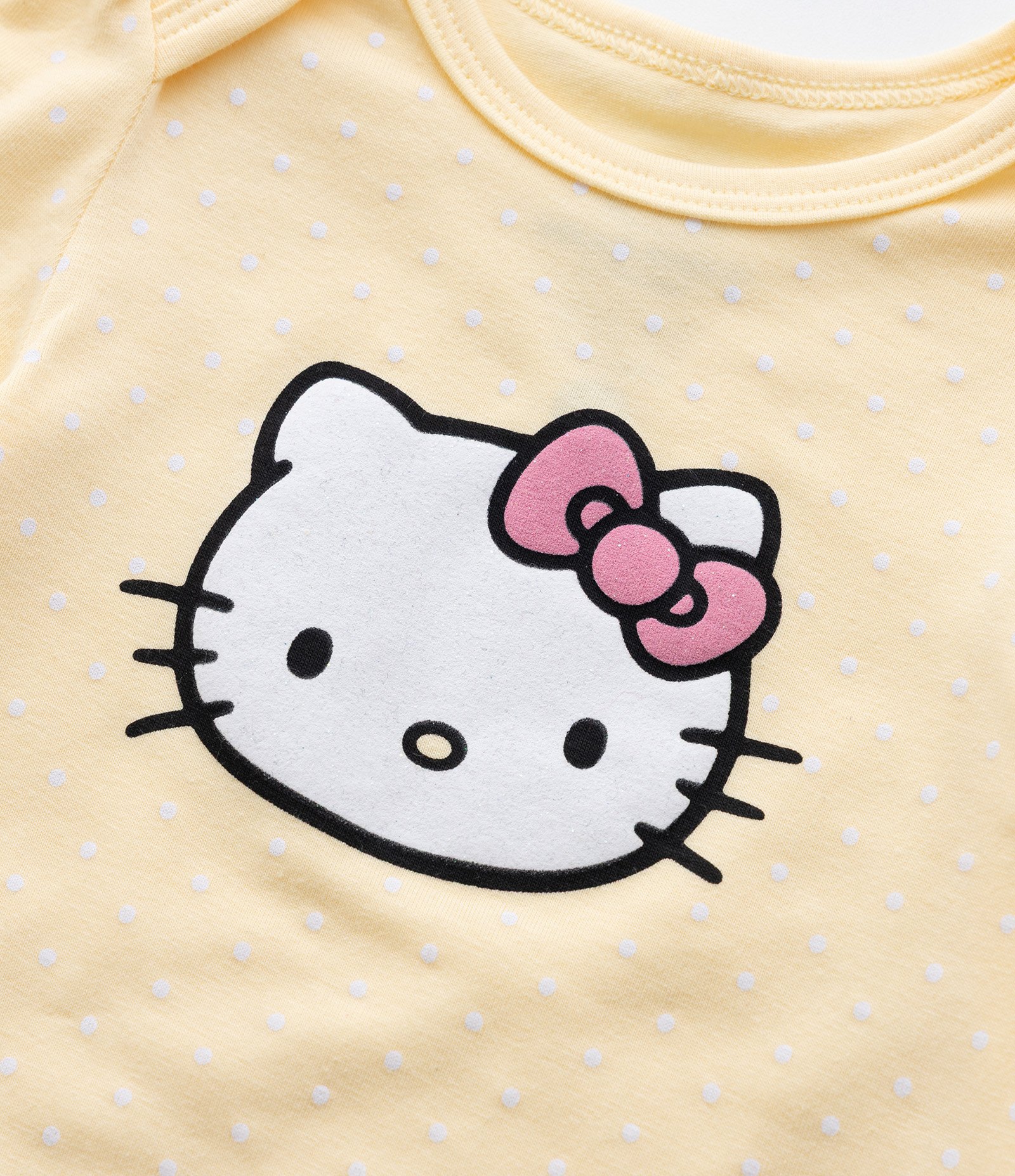 Body Infantil com Estampa Hello Kitty - Tam 0 a 18 meses Amarelo 6
