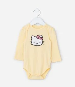 Body Infantil com Estampa Hello Kitty - Tam 0 a 18 meses