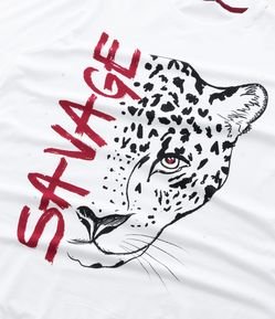 Camiseta T-shirt com Estampa Savage Curve & Plus Size