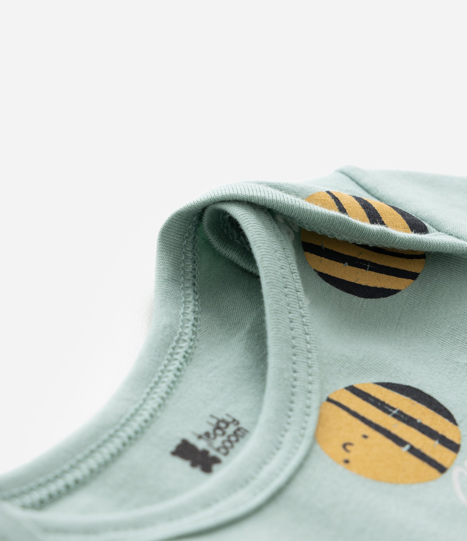 Body Infantil com Estampa Abelhinhas - Tam 0 a 18 meses Verde 4