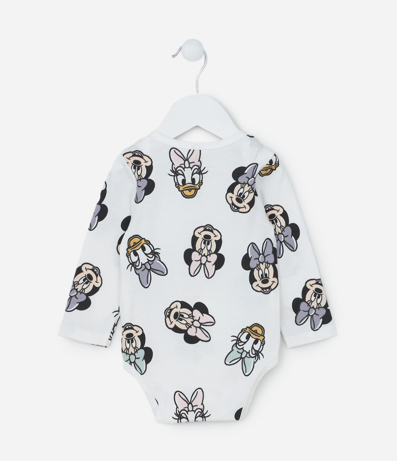 Body Infantil com Estampa Minnie e Margarida - Tam 0 a 24 meses Branco 2