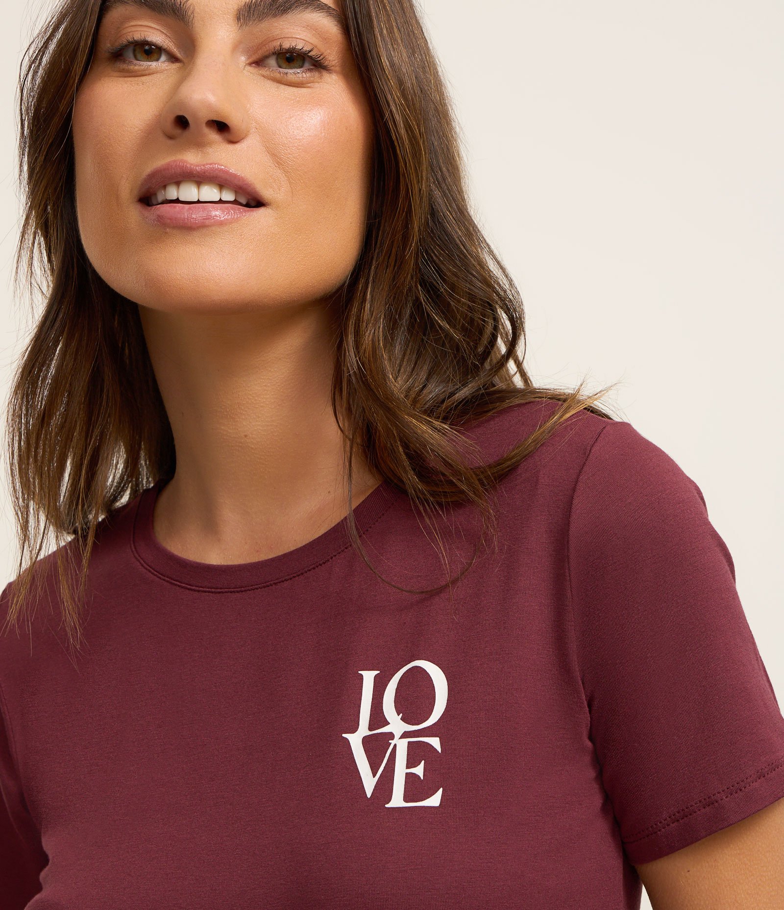 Pijama Curto em Viscose com Estampa Xadrez Grid e Amarração no Cós Vinho 2