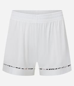 Pijama Curto em Viscose com Viés de Oncinha