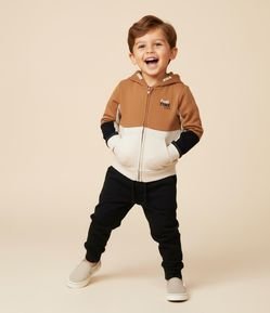 Jaqueta Infantil em Piquet com Recortes - Tam 1 a 6 Anos