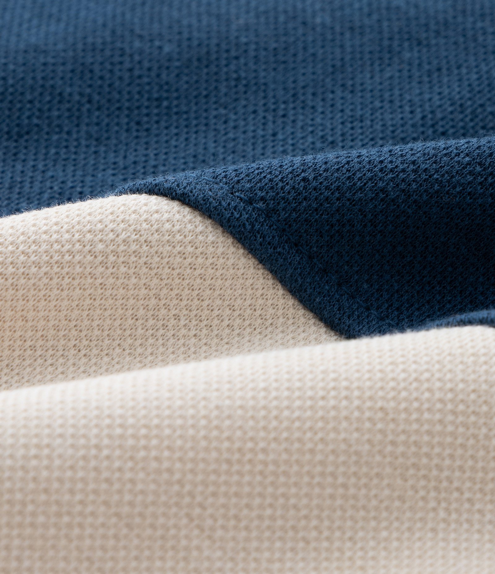 Jaqueta Infantil em Piquet com Recortes - Tam 1 a 6 Anos Azul/Bege 7