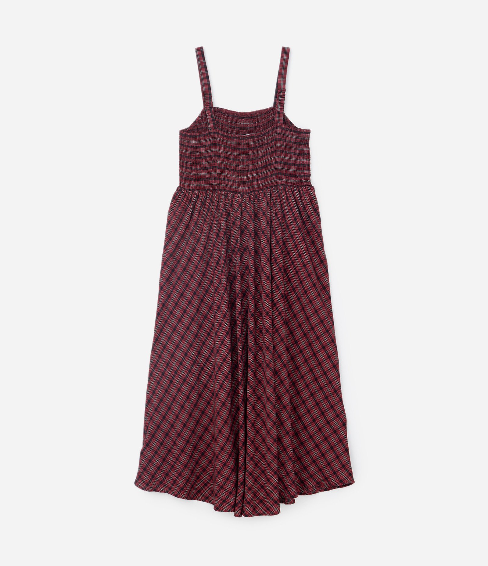 Vestido Midi em Viscose com Estampa Xadrez Curve & Plus Size Vermelho 5