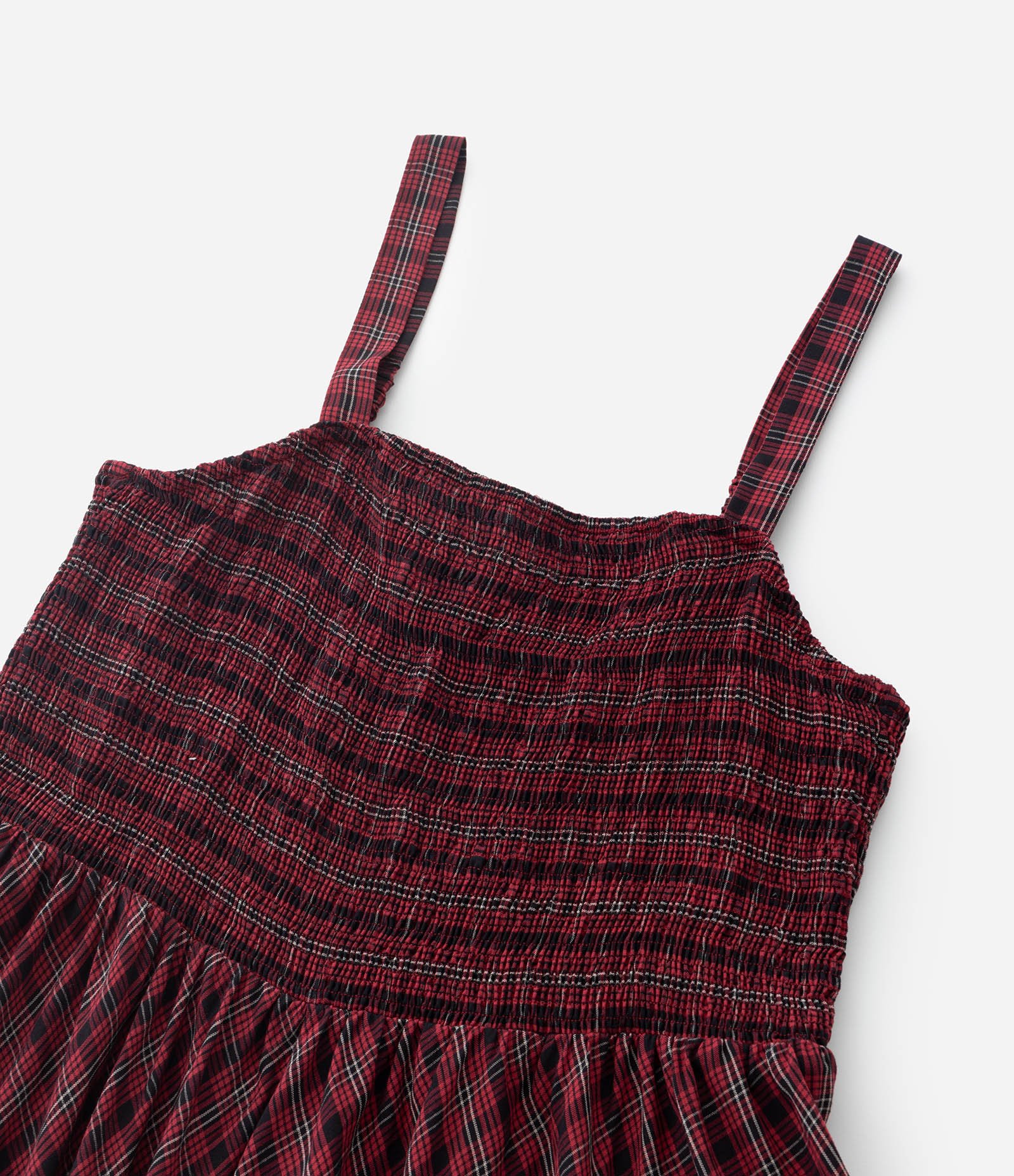 Vestido Midi em Viscose com Estampa Xadrez Curve & Plus Size Vermelho 7