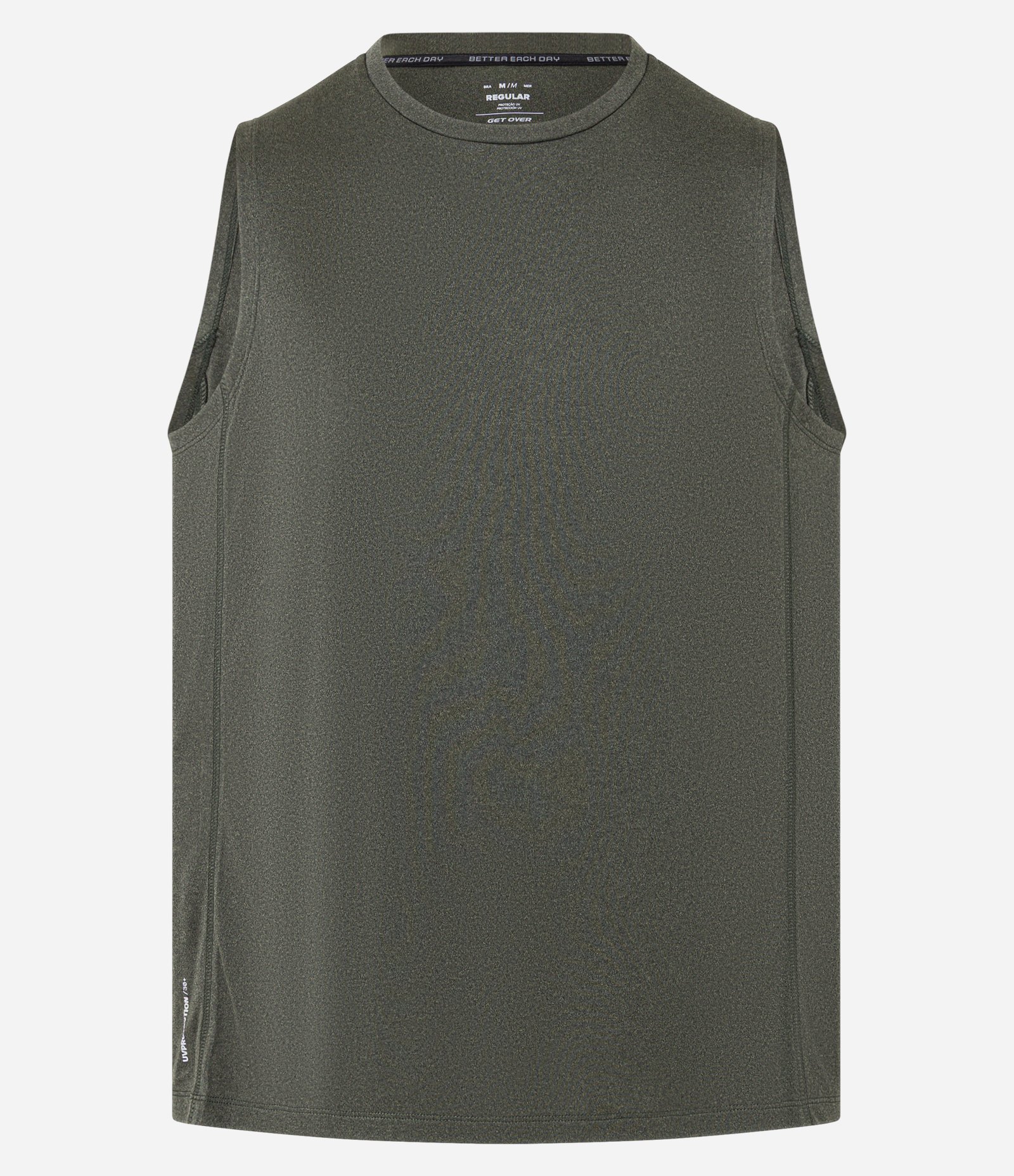 Regata Regular Esportiva Básica com Detalhe Refletivo Verde 6