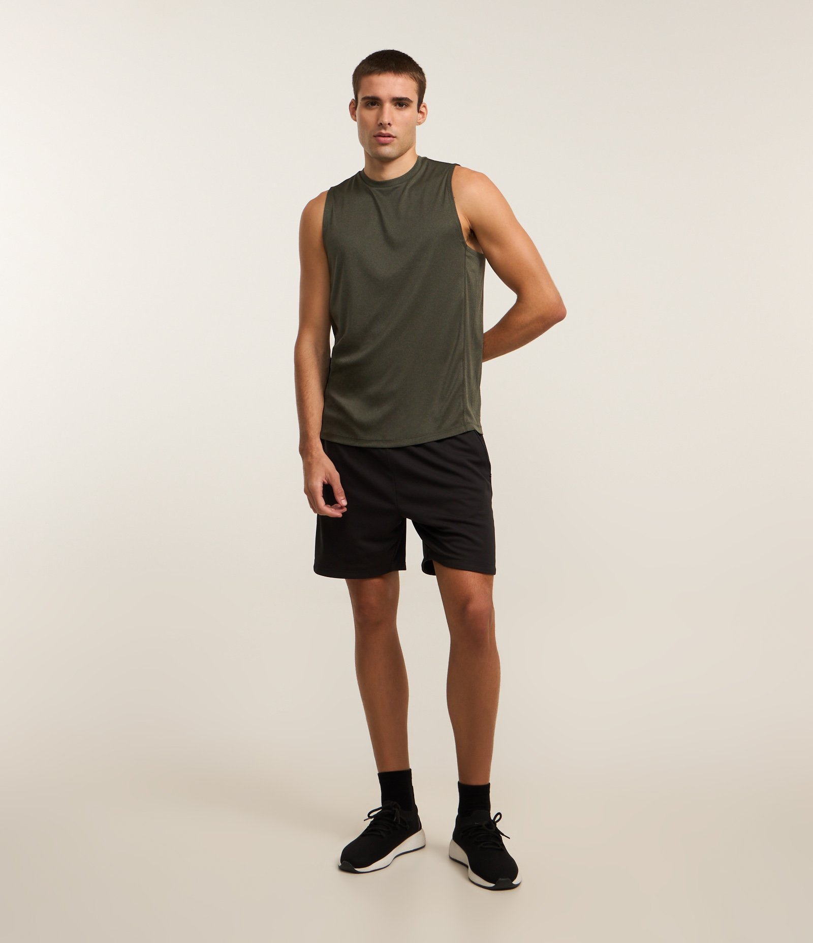 Regata Regular Esportiva Básica com Detalhe Refletivo Verde 2