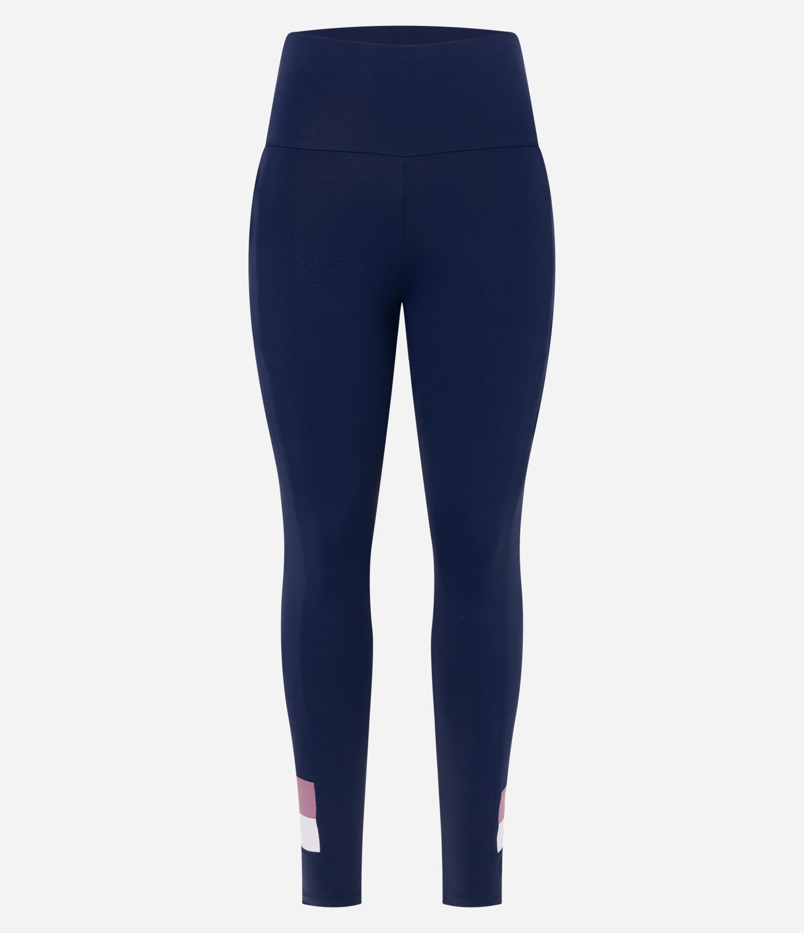 Calça Legging Esportiva em Poliamida com Detalhe Contrastante Azul Marinho 5