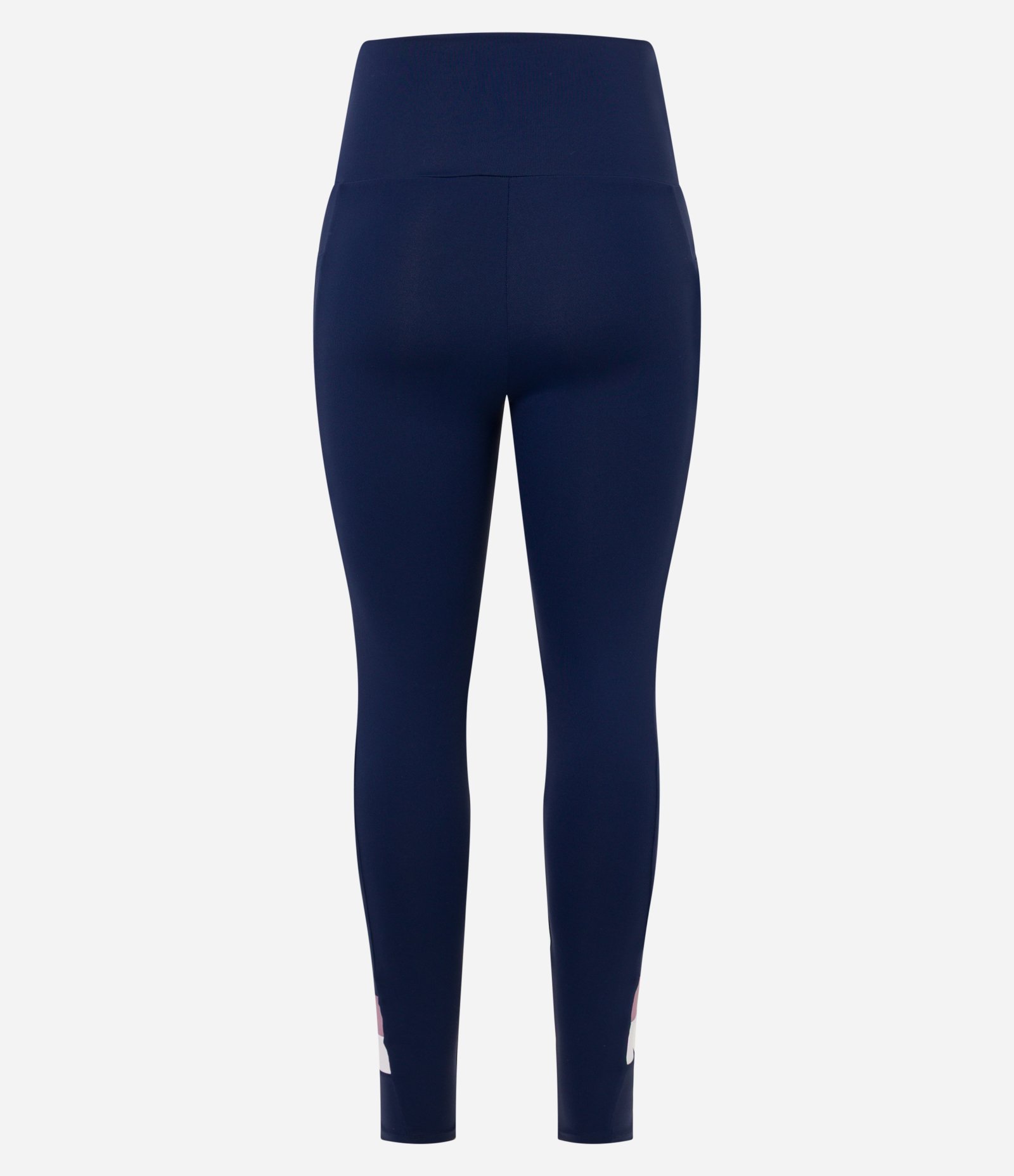Calça Legging Esportiva em Poliamida com Detalhe Contrastante Azul Marinho 6